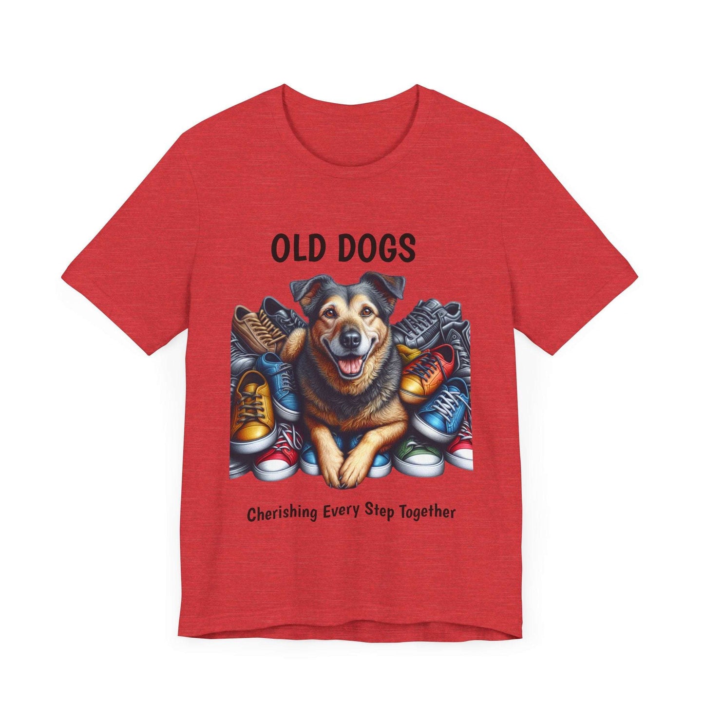 Cherish Every Step - T-Shirt for Dog Lovers | Celebrate Life with Senior Dogs | Unisex Jersey T-Shirt