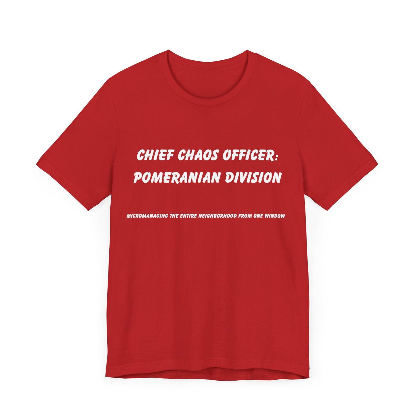 Chief Chaos Officer Pomeranian Shirt – Funny Dog Lover Tee