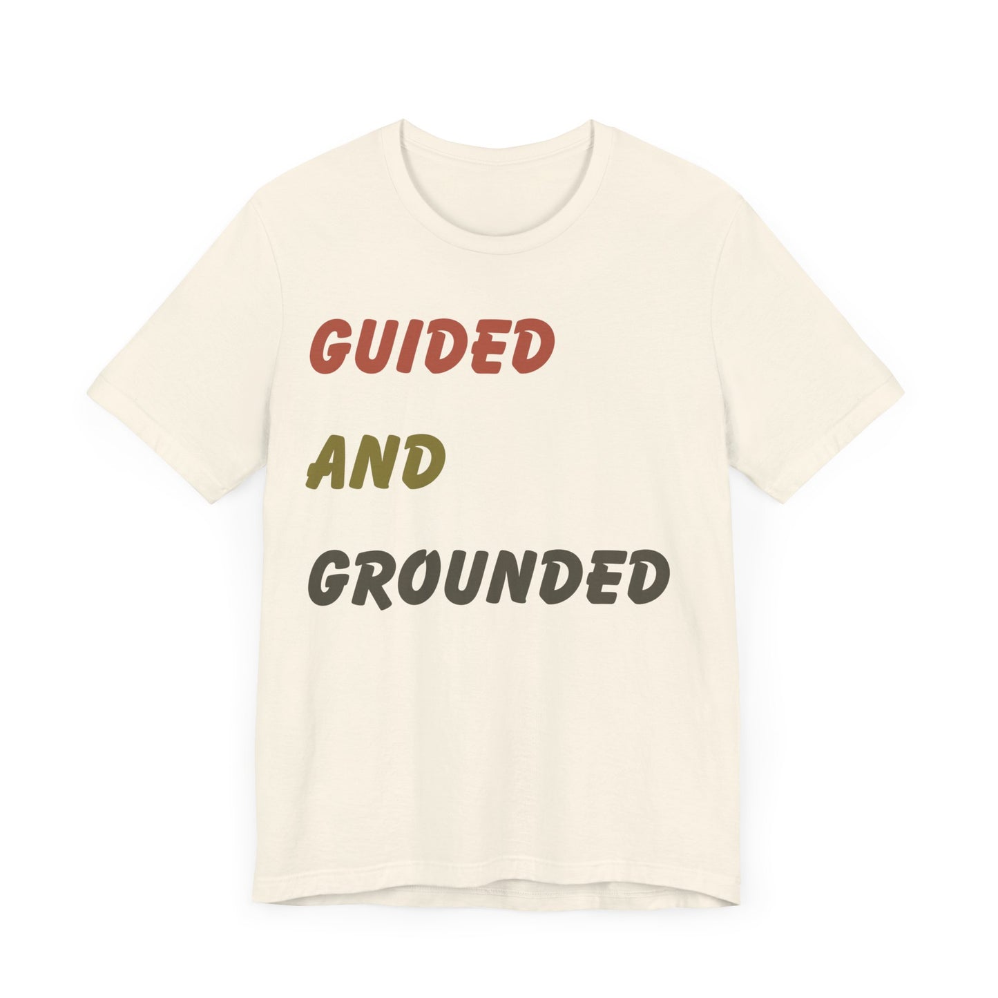 Guided and Grounded T-Shirt | Vintage Christian Typography Tee | Proverbs 3:5–6 & Colossians 2:6–7 Inspired