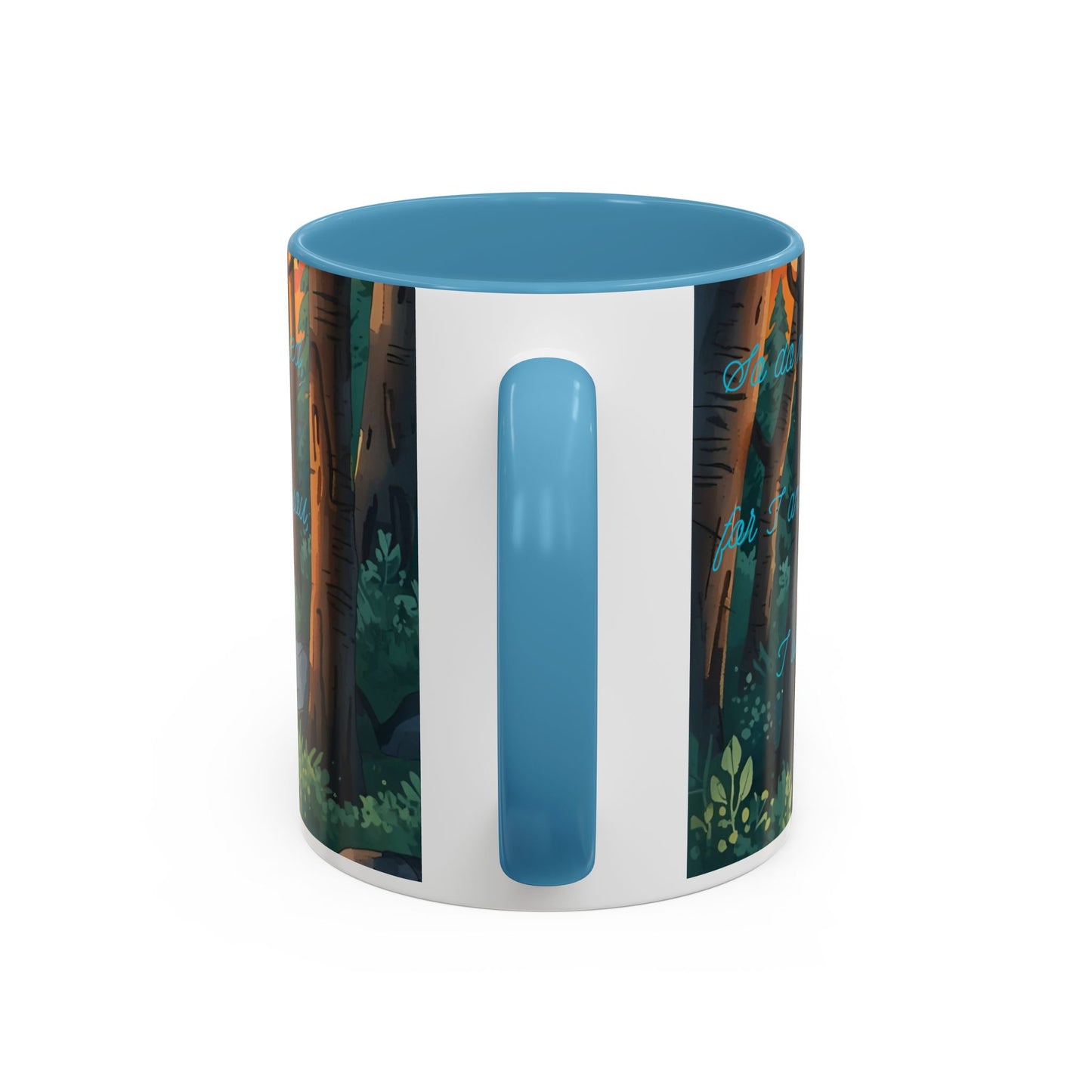 Mug - Woman and Dog Walking Towards Light with Isaiah 41:10 Verse
