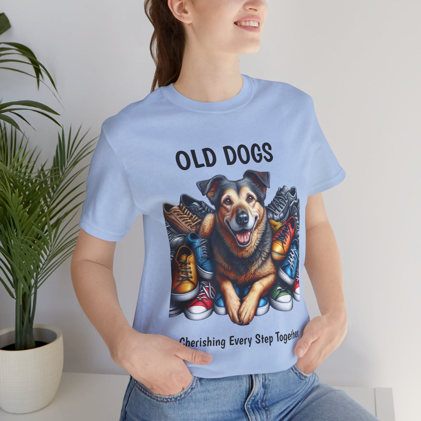 Cherish Every Step - T-Shirt for Dog Lovers | Celebrate Life with Senior Dogs | Unisex Jersey T-Shirt
