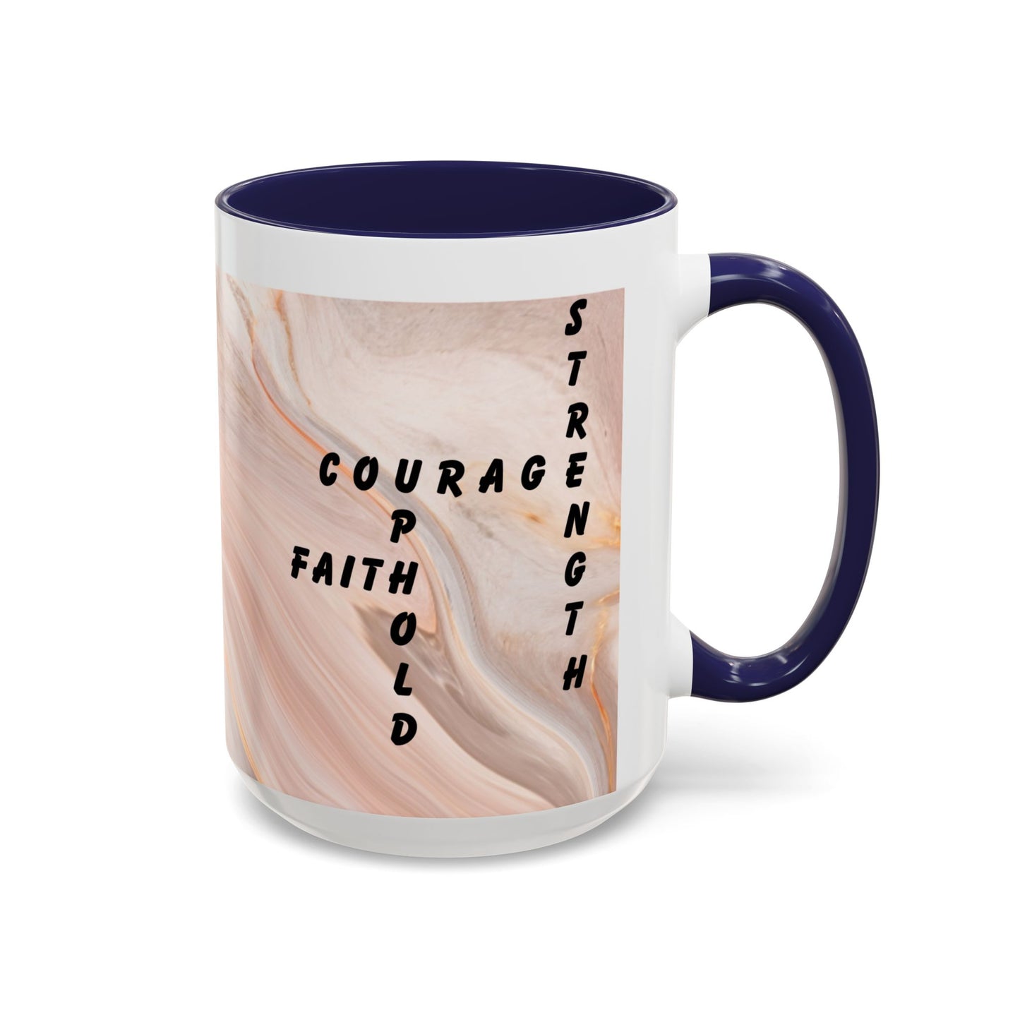 Isaiah 41:10 Encouragement Mug – Christian Scripture Coffee Cup with Wraparound Textured Design – Faith & Strength Gift in Multiple Accent Colors