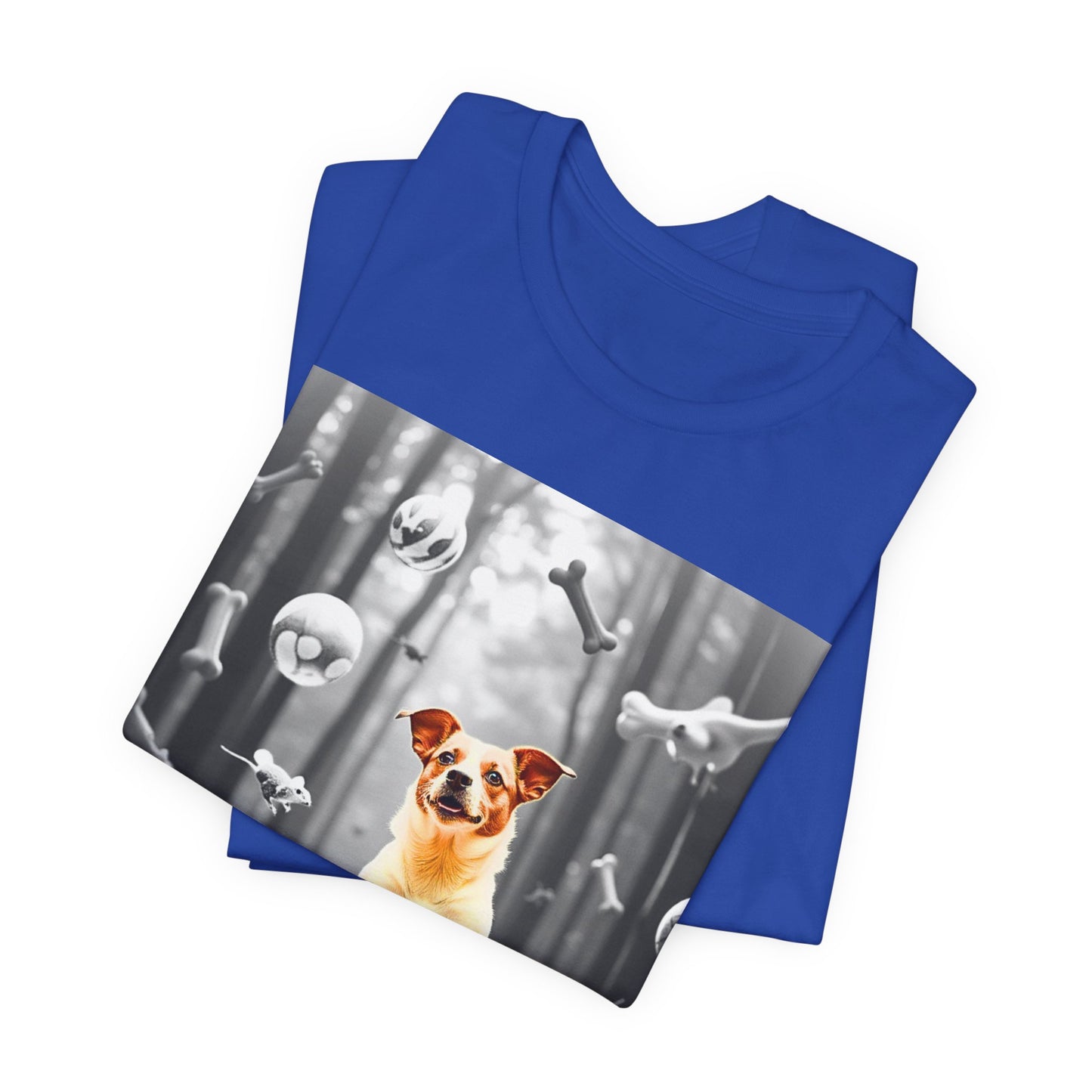 Playful Dog Themed Unisex Jersey T-Shirt - Perfect for Pet Lovers