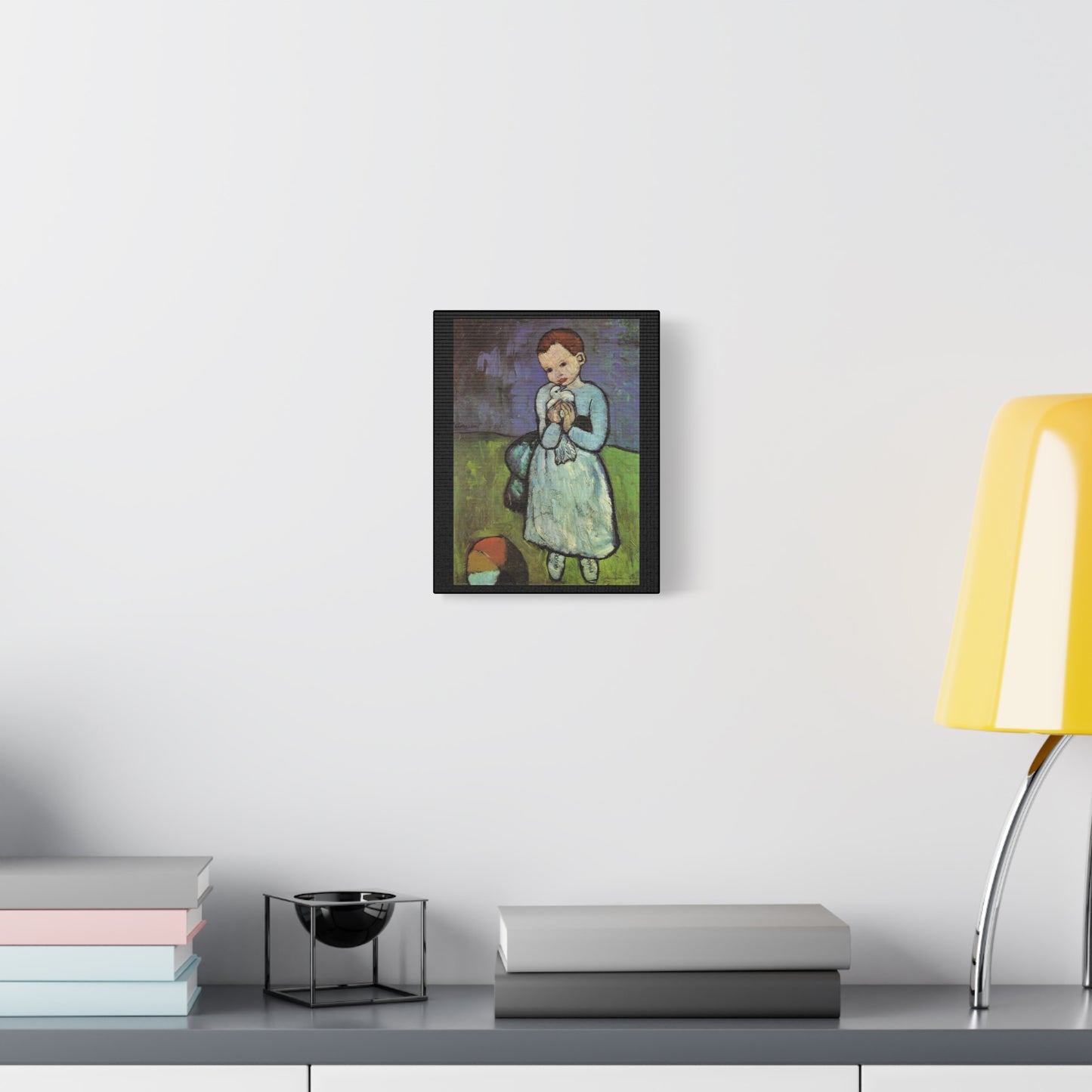 Pablo Picasso 1901 "Child with a Dove" Canvas Painting - A Rare Public Domain Masterpiece