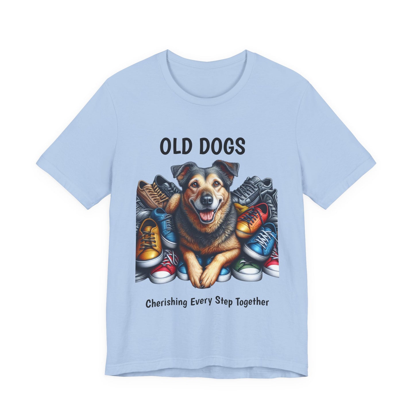 Cherish Every Step - T-Shirt for Dog Lovers | Celebrate Life with Senior Dogs | Unisex Jersey T-Shirt