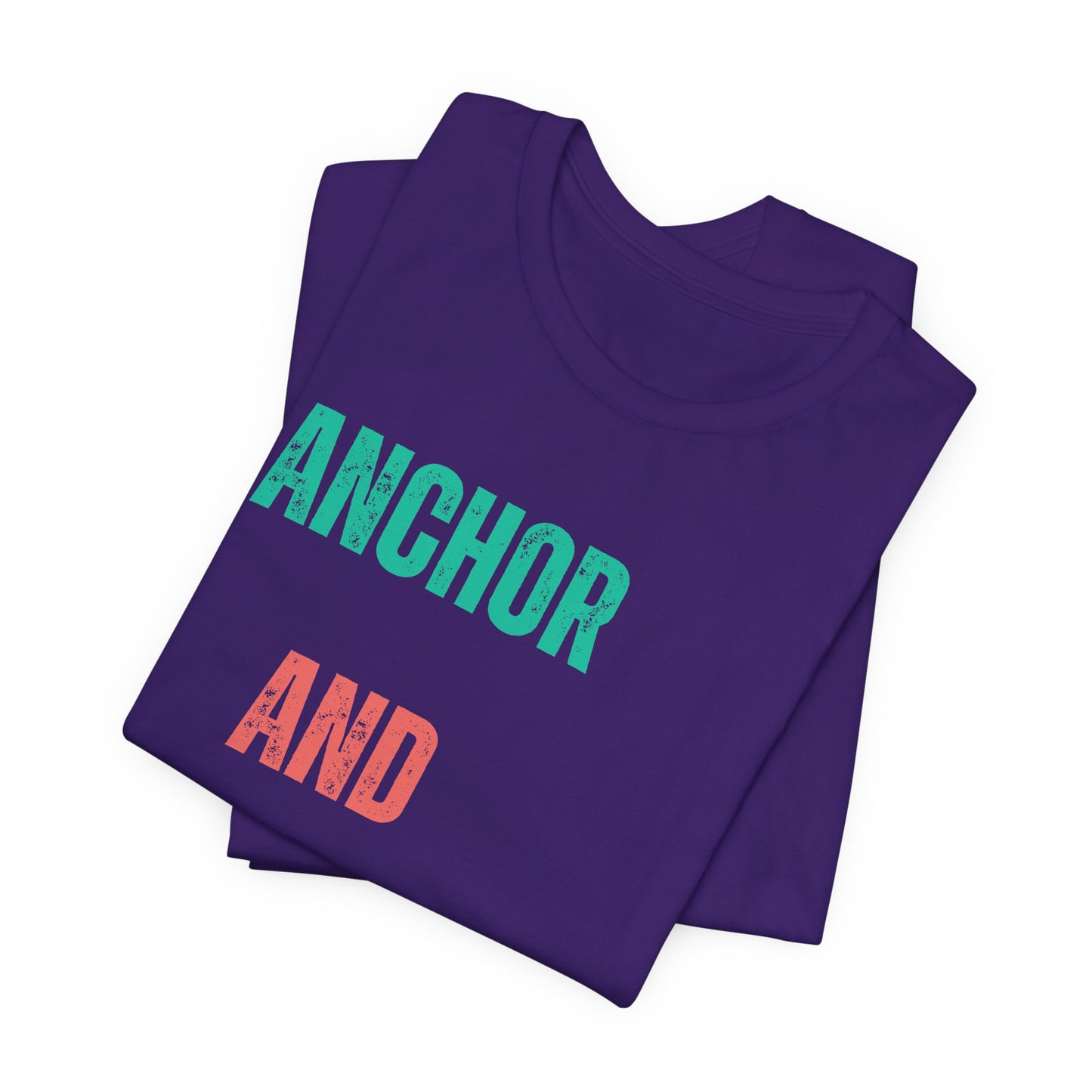 Anchor & Light T-Shirt | Vintage Christian Typography Tee | Hebrews 6:19 & John 8:12 Inspired