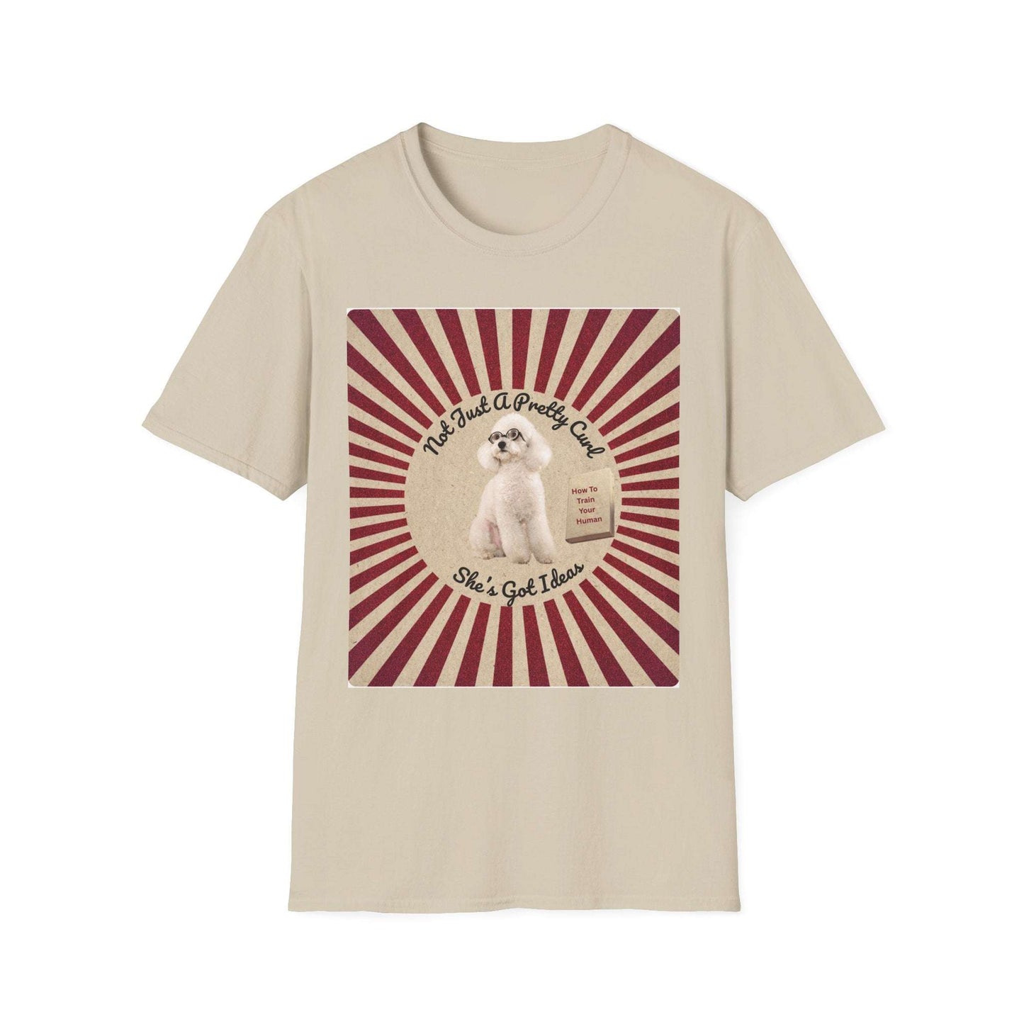Retro Poodle T-Shirt – "Not Just a Pretty Curl, She's Got Ideas"