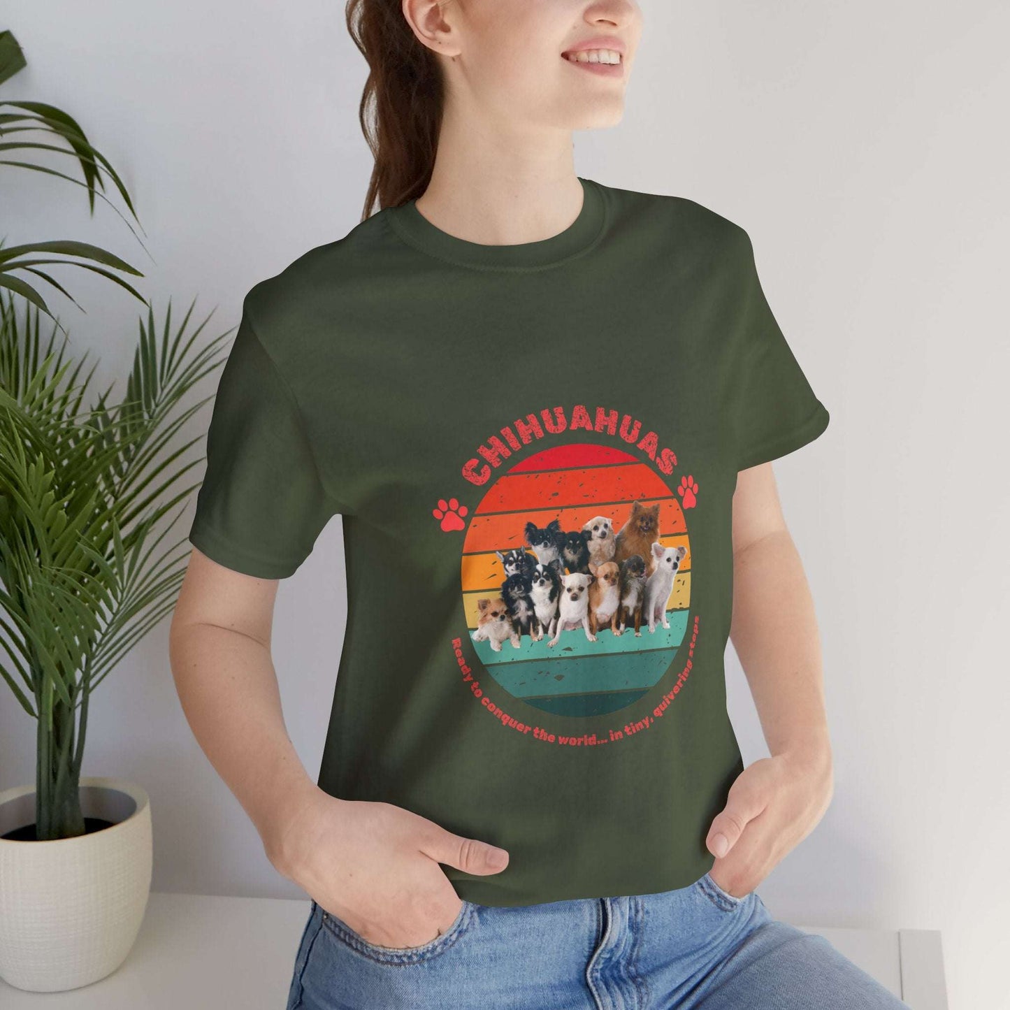Chihuahua Dogs Unisex Jersey T-Shirt – Show Your Love for Chihuahuas