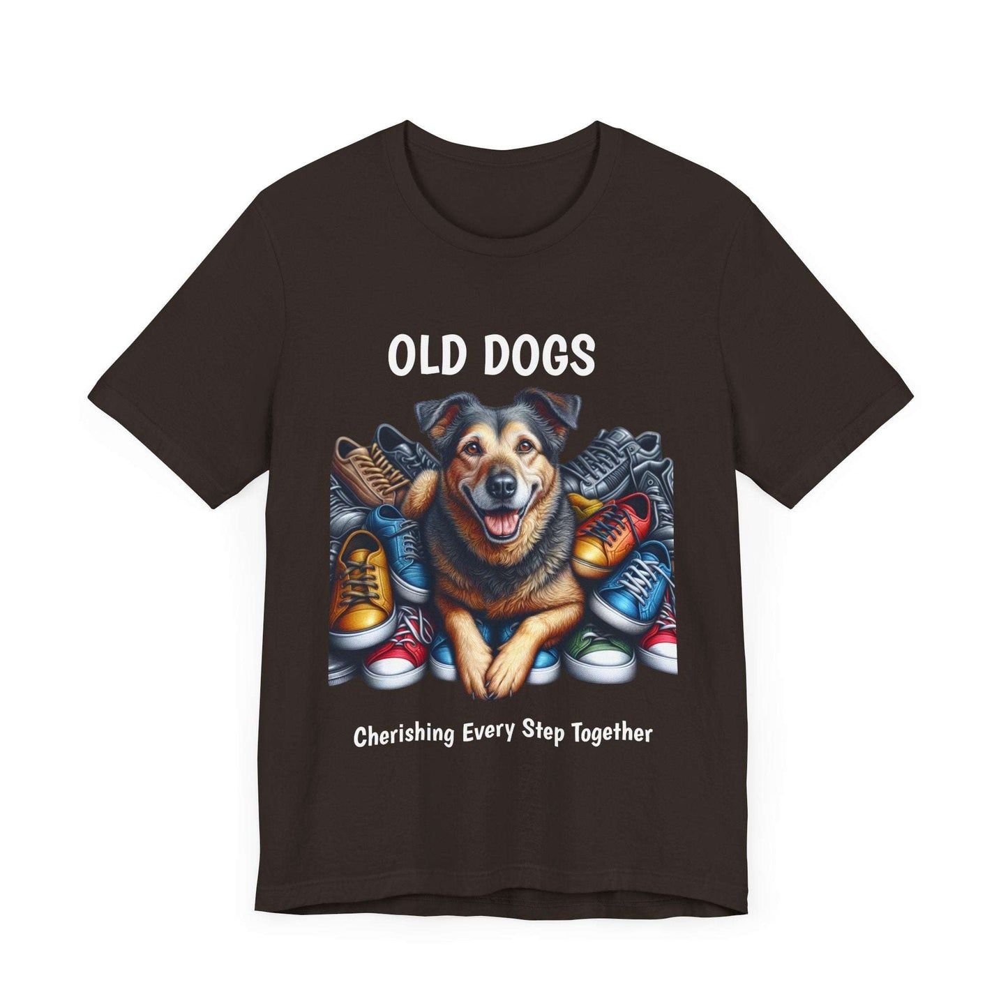 Cherish Every Step - T-Shirt for Dog Lovers | Celebrate Life with Senior Dogs | Unisex Jersey T-Shirt