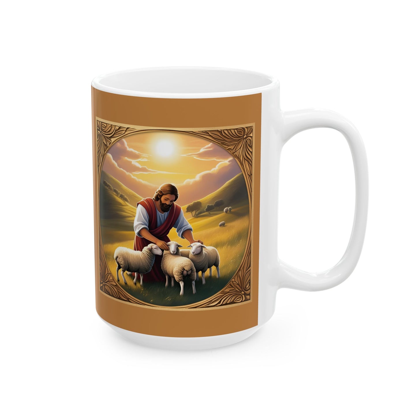 Inspirational Bible Verse Mug - The Lord is My Shepherd - Psalm 23 Christian Motivational Mug
