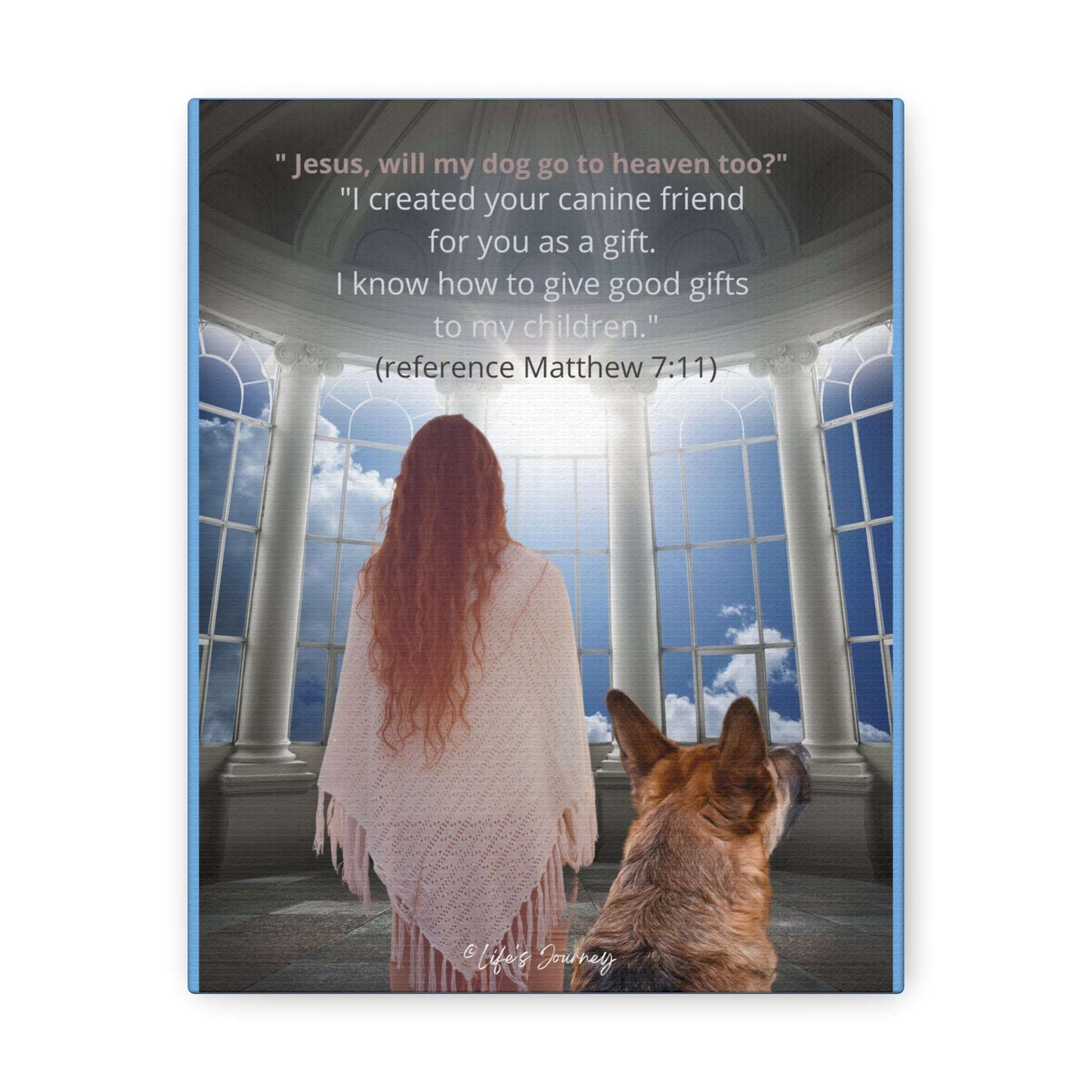Reassurance Your Pet Will Be Delivered Safely To Heaven Canvas Art