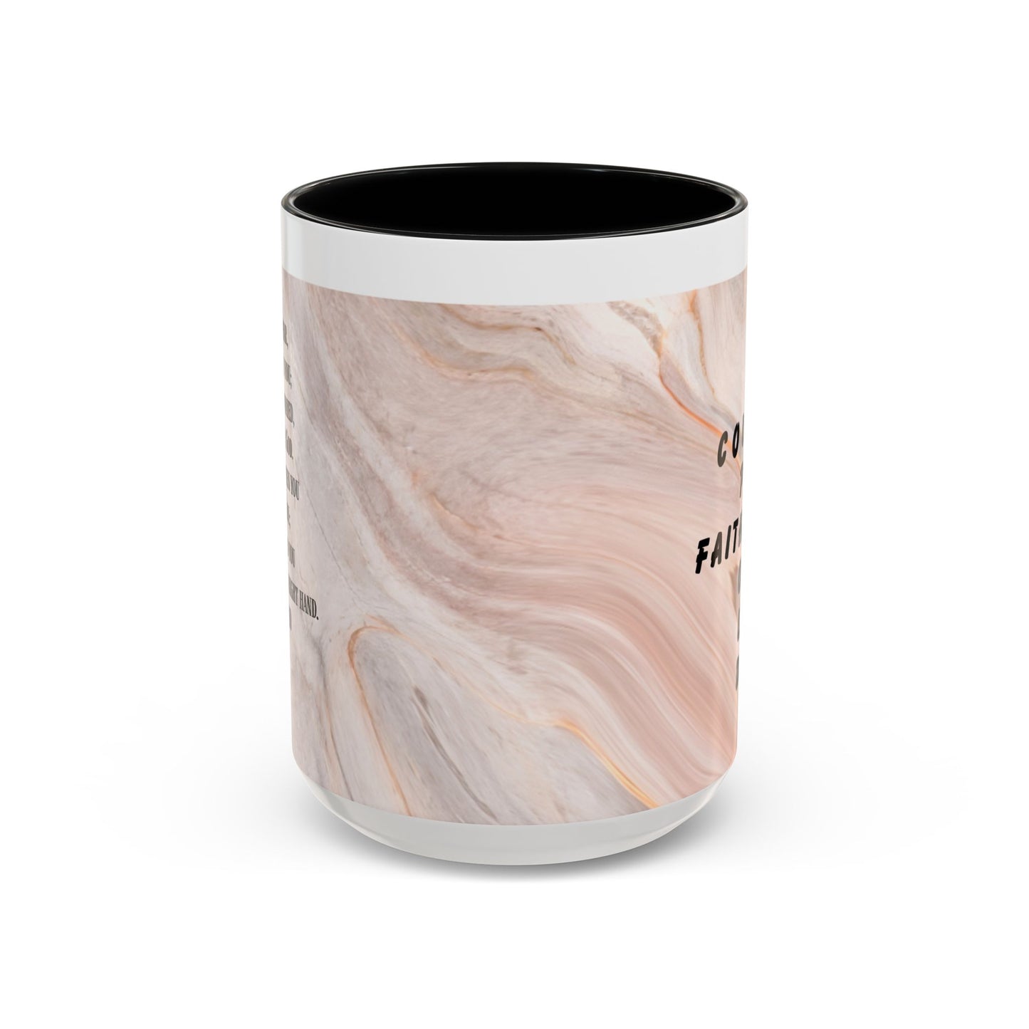 Isaiah 41:10 Encouragement Mug – Christian Scripture Coffee Cup with Wraparound Textured Design – Faith & Strength Gift in Multiple Accent Colors