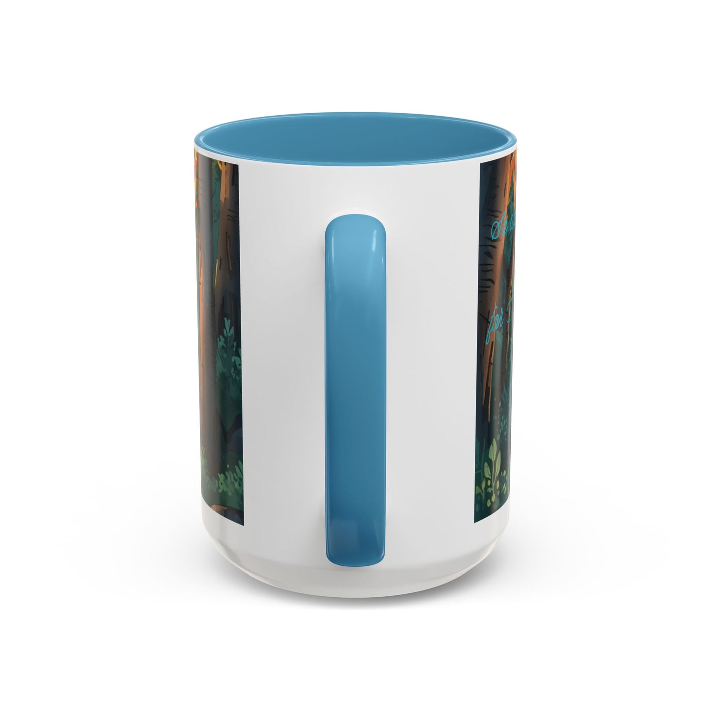 Mug - Woman and Dog Walking Towards Light with Isaiah 41:10 Verse