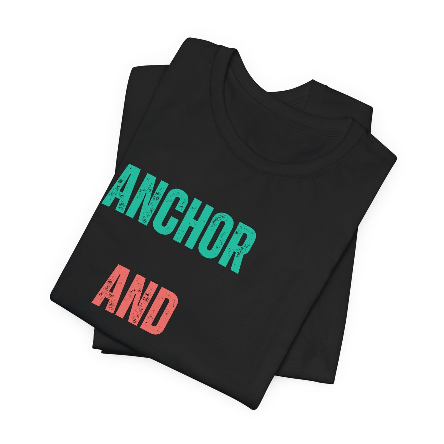 Anchor & Light T-Shirt | Vintage Christian Typography Tee | Hebrews 6:19 & John 8:12 Inspired