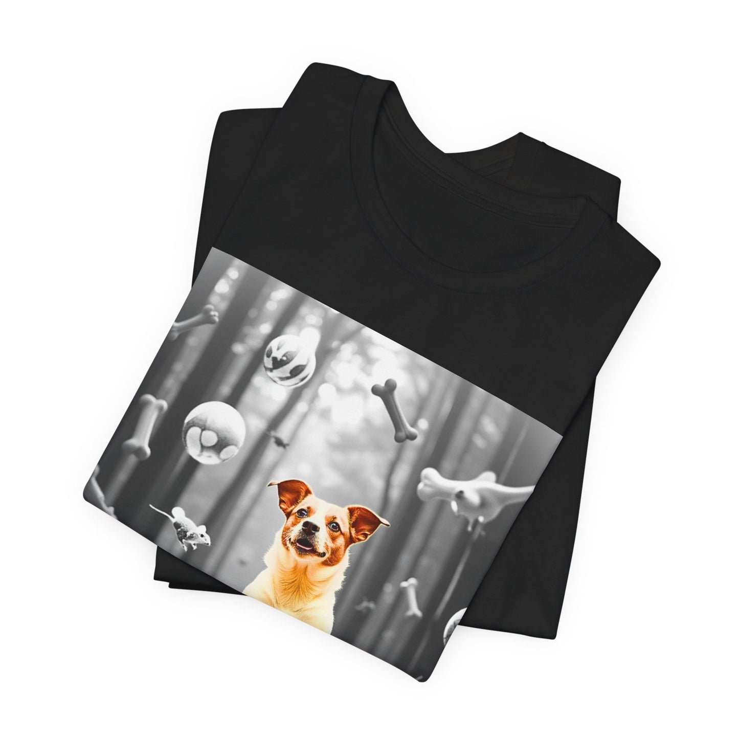 Playful Dog Themed Unisex Jersey T-Shirt - Perfect for Pet Lovers