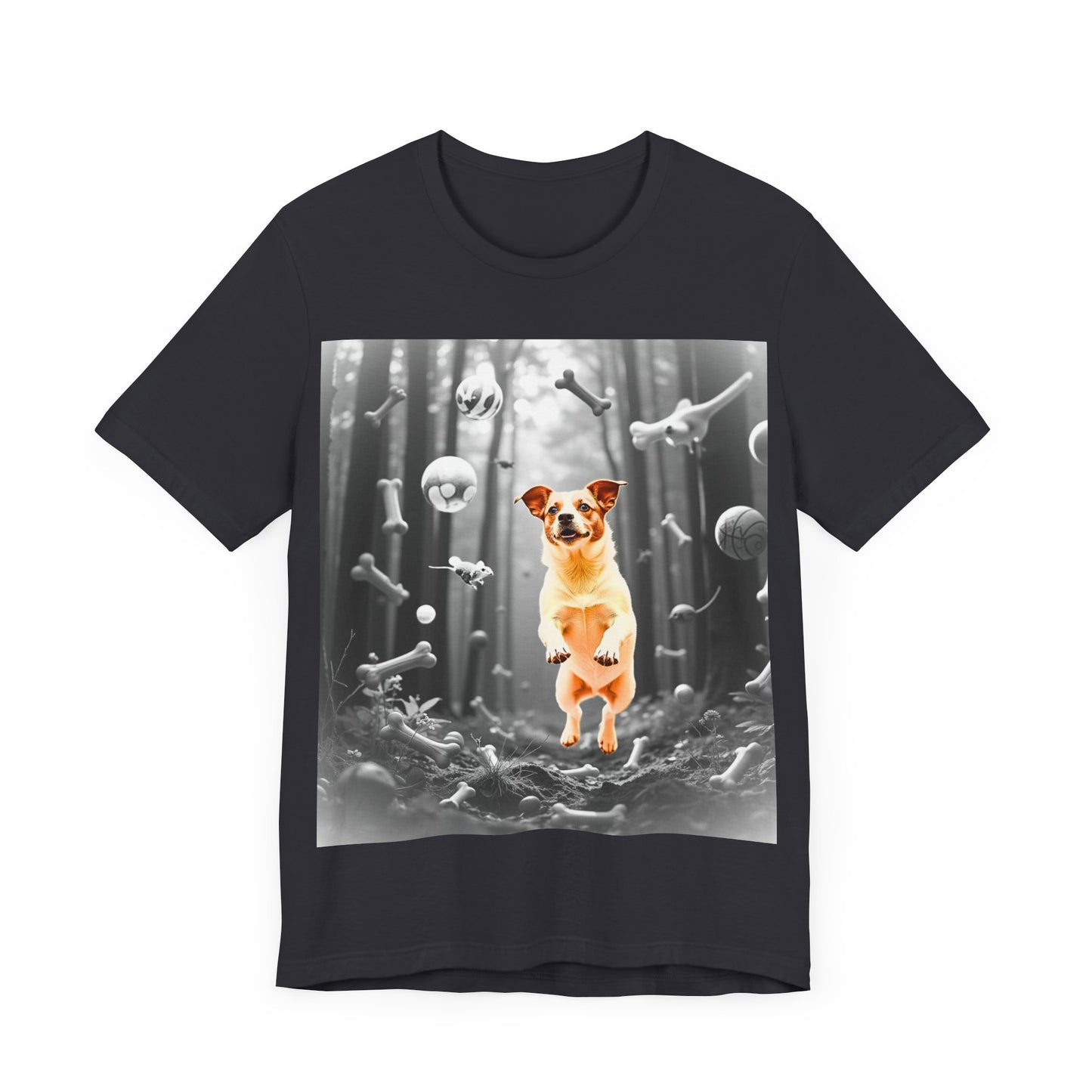 Playful Dog Themed Unisex Jersey T-Shirt - Perfect for Pet Lovers