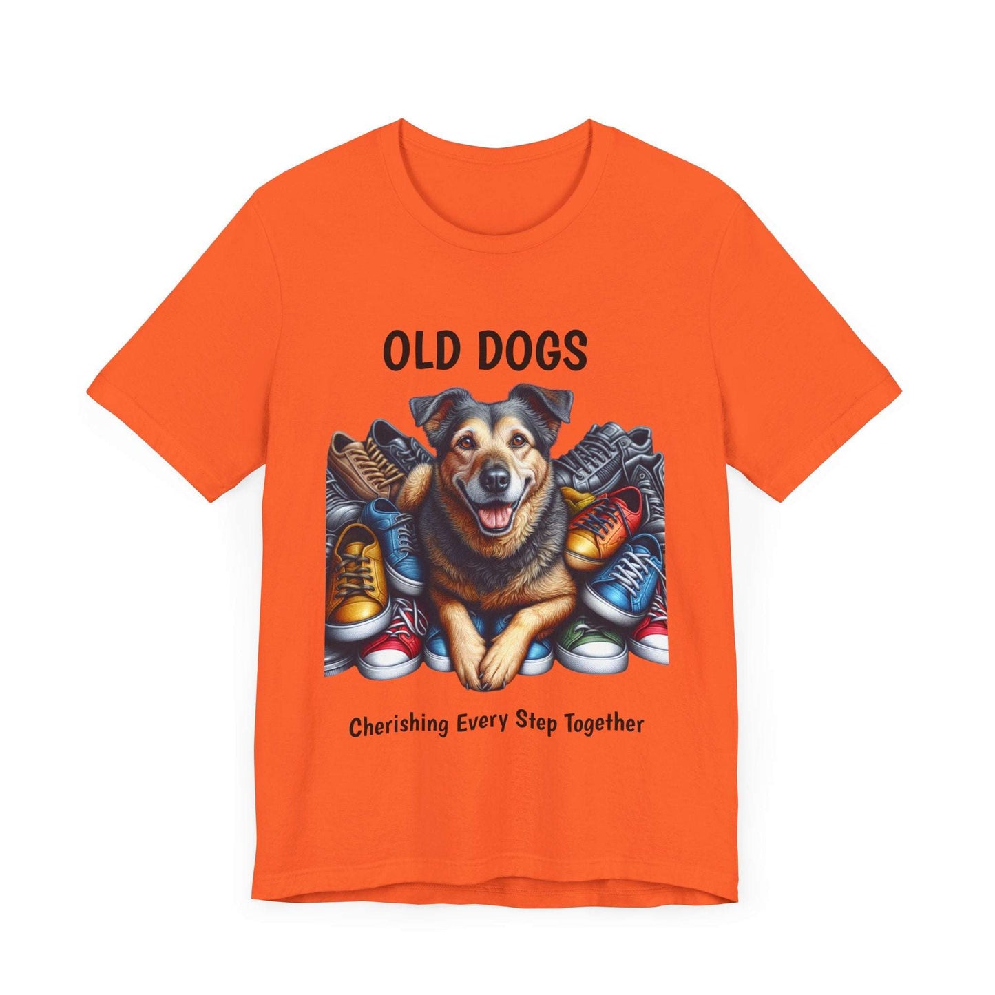 Cherish Every Step - T-Shirt for Dog Lovers | Celebrate Life with Senior Dogs | Unisex Jersey T-Shirt