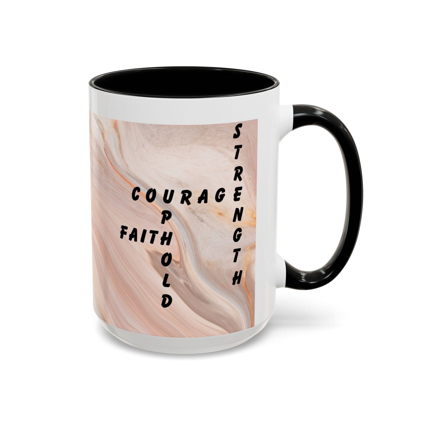 Isaiah 41:10 Encouragement Mug – Christian Scripture Coffee Cup with Wraparound Textured Design – Faith & Strength Gift in Multiple Accent Colors