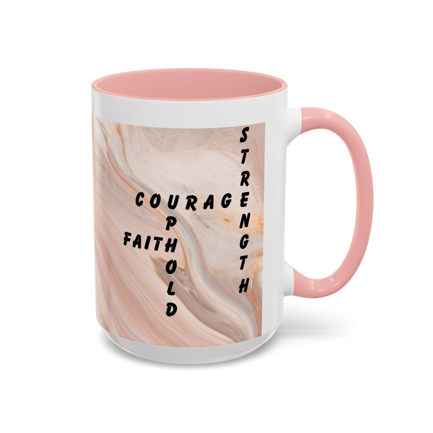 Isaiah 41:10 Encouragement Mug – Christian Scripture Coffee Cup with Wraparound Textured Design – Faith & Strength Gift in Multiple Accent Colors