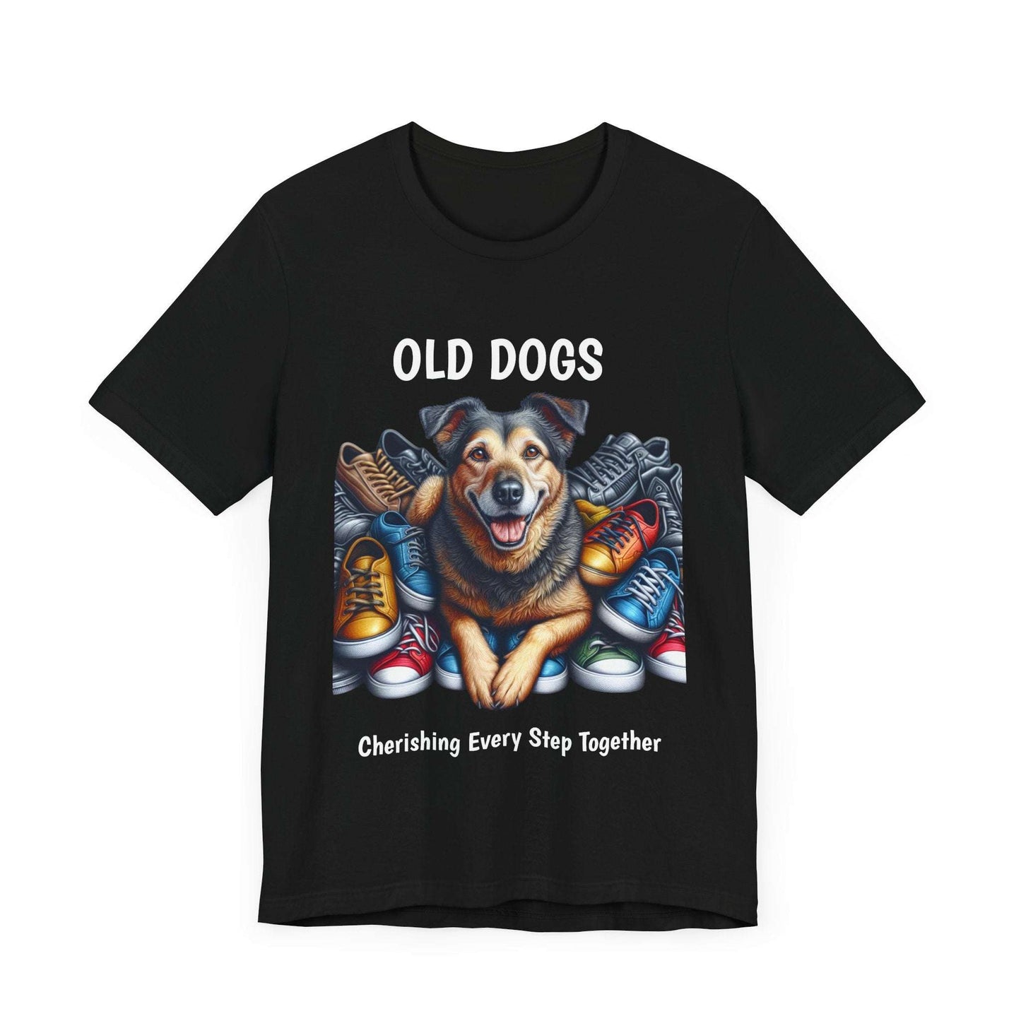 Cherish Every Step - T-Shirt for Dog Lovers | Celebrate Life with Senior Dogs | Unisex Jersey T-Shirt