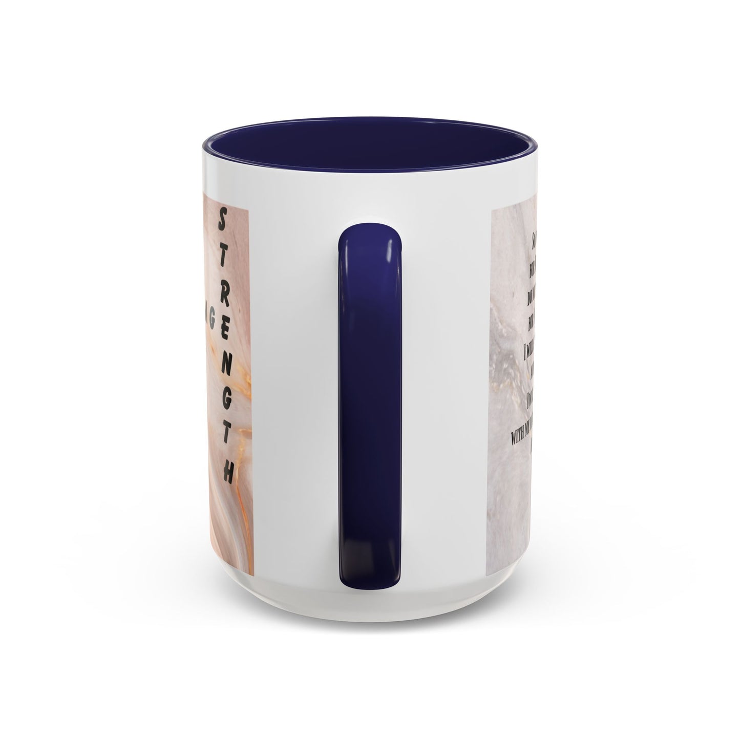 Isaiah 41:10 Encouragement Mug – Christian Scripture Coffee Cup with Wraparound Textured Design – Faith & Strength Gift in Multiple Accent Colors