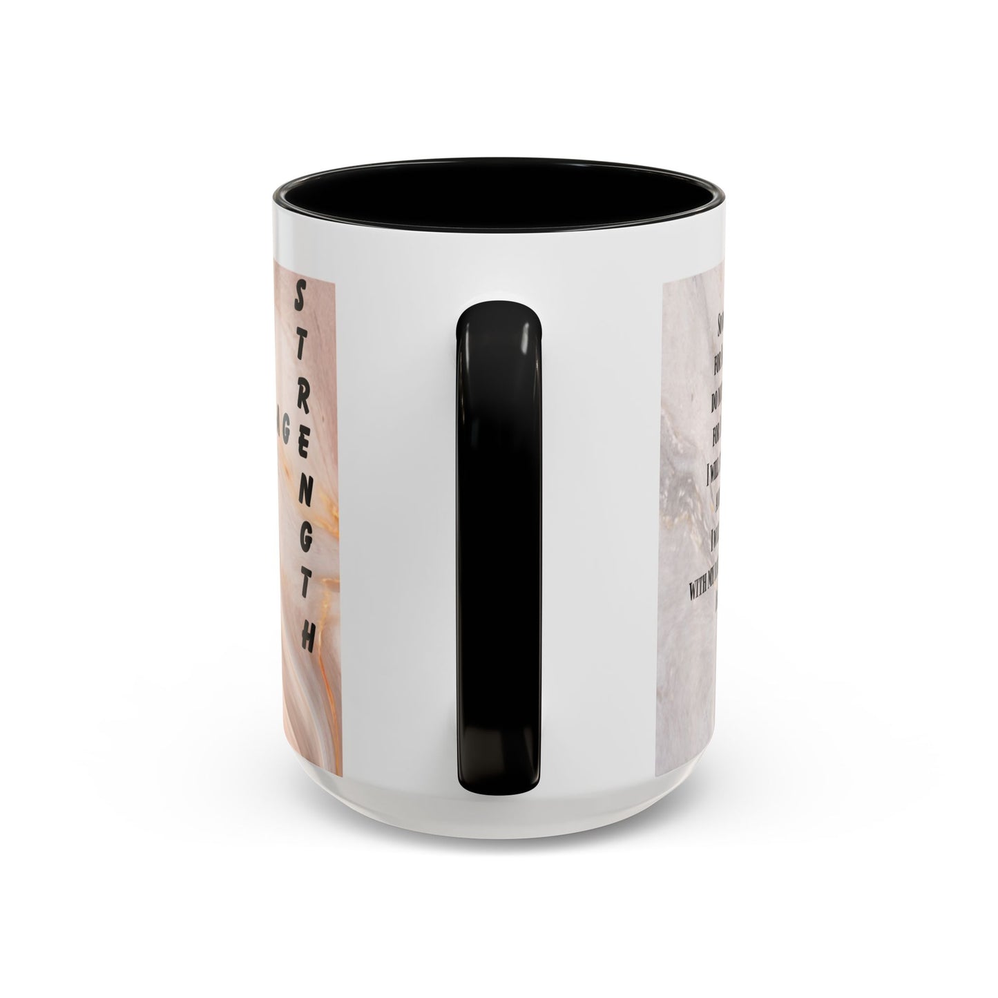Isaiah 41:10 Encouragement Mug – Christian Scripture Coffee Cup with Wraparound Textured Design – Faith & Strength Gift in Multiple Accent Colors