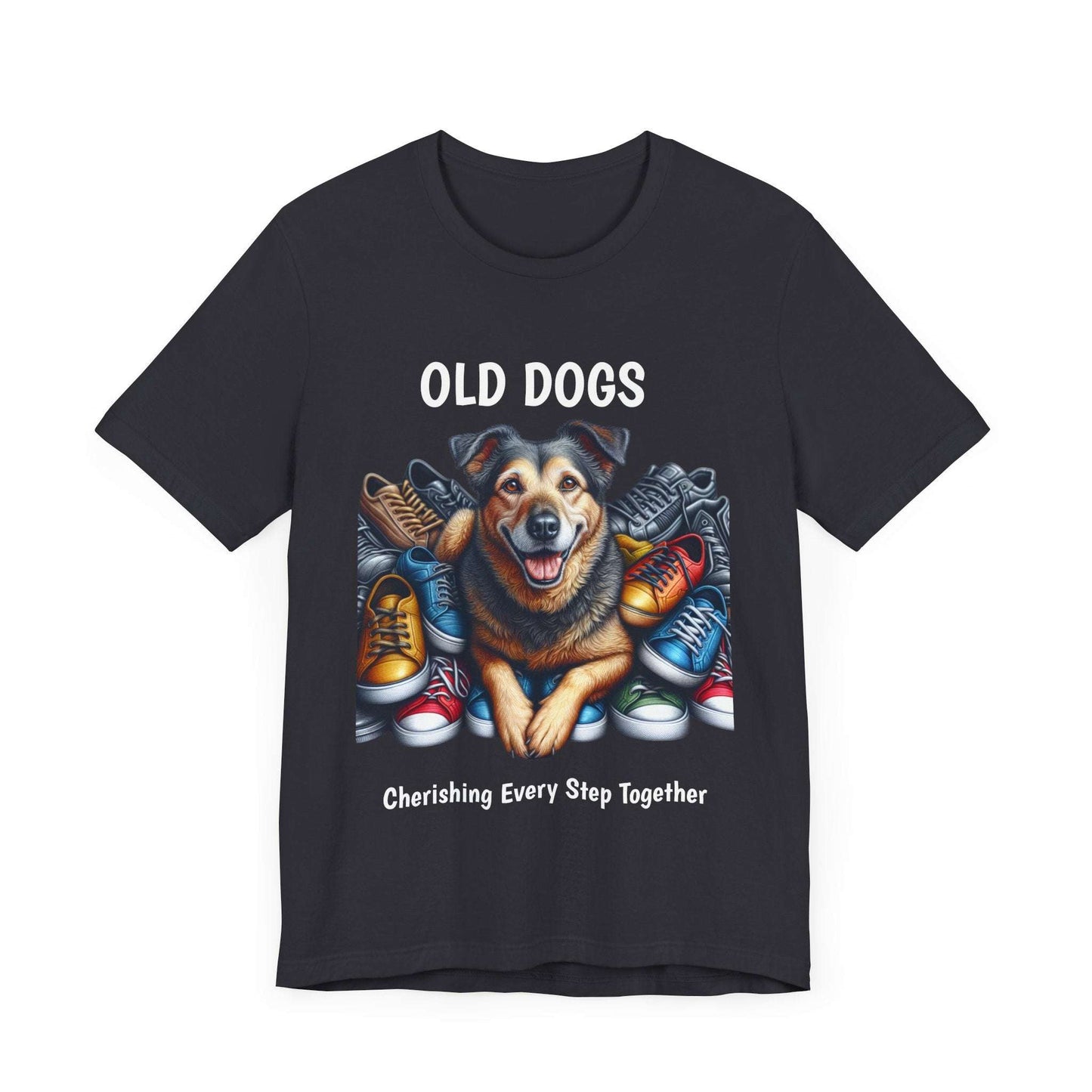Cherish Every Step - T-Shirt for Dog Lovers | Celebrate Life with Senior Dogs | Unisex Jersey T-Shirt