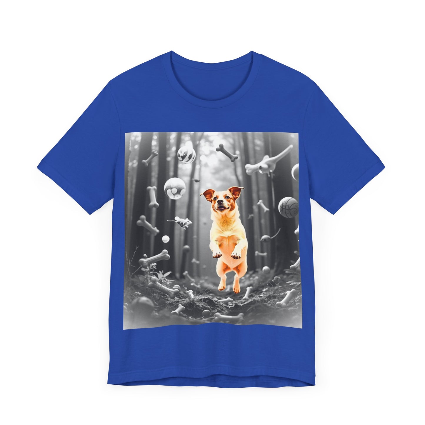 Playful Dog Themed Unisex Jersey T-Shirt - Perfect for Pet Lovers