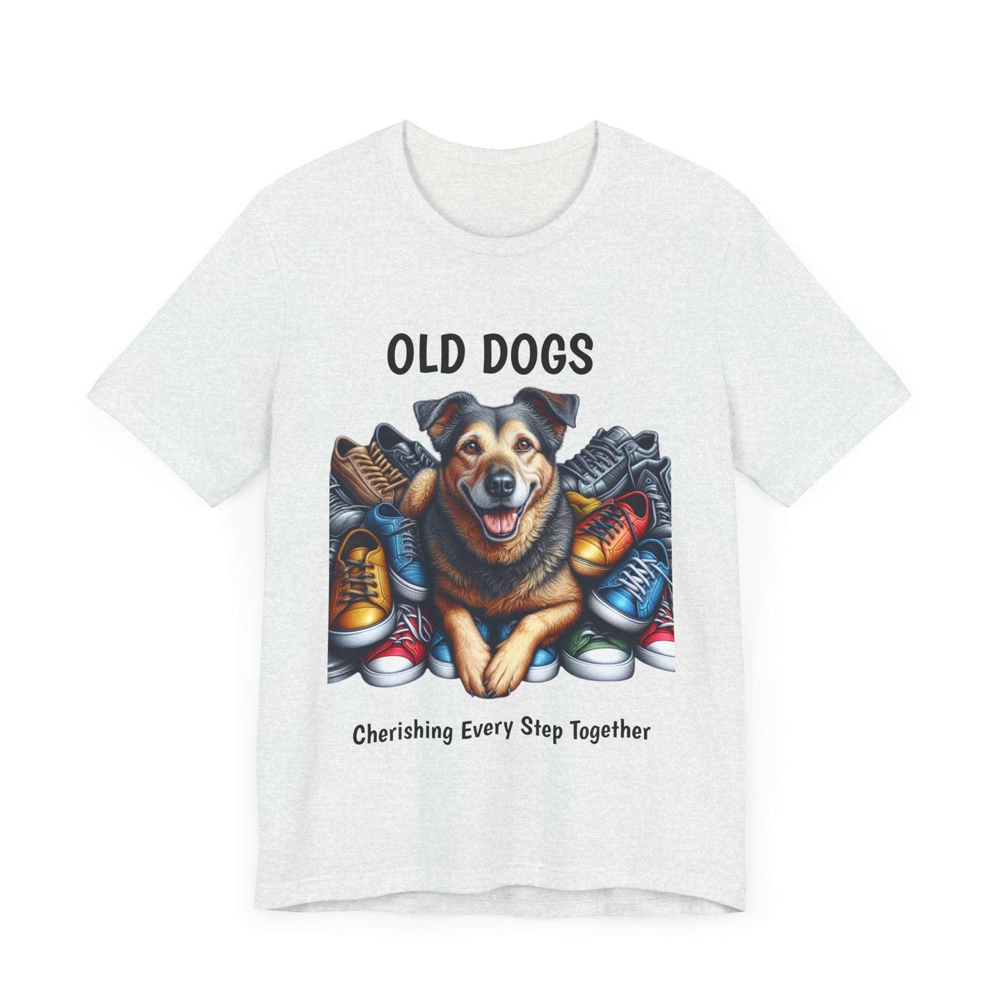 Cherish Every Step - T-Shirt for Dog Lovers | Celebrate Life with Senior Dogs | Unisex Jersey T-Shirt