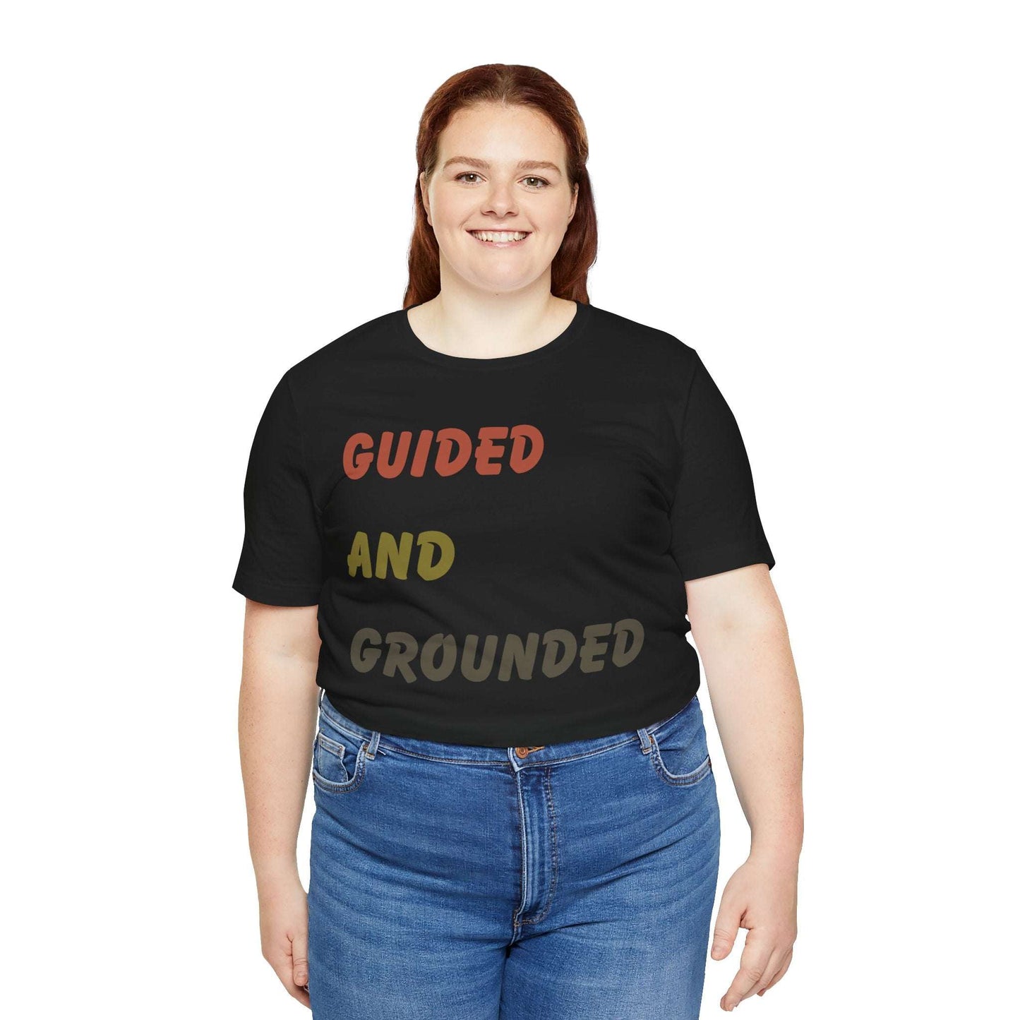 Guided and Grounded T-Shirt | Vintage Christian Typography Tee | Proverbs 3:5–6 & Colossians 2:6–7 Inspired