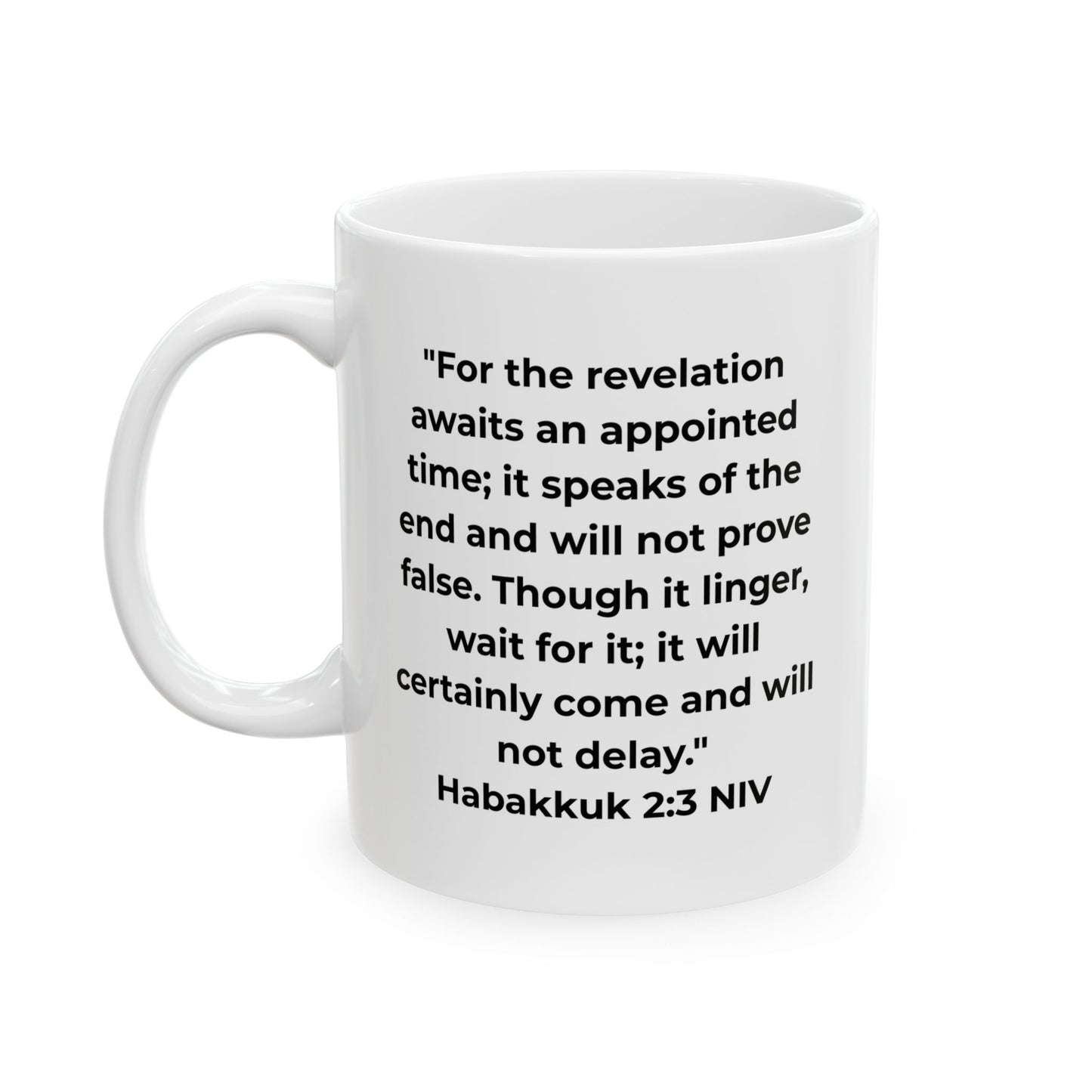 Funny Christian Mug – Snail ‘You Want It When?’ with Habakkuk 2:3 | Faith Humor Mug on God’s Timing