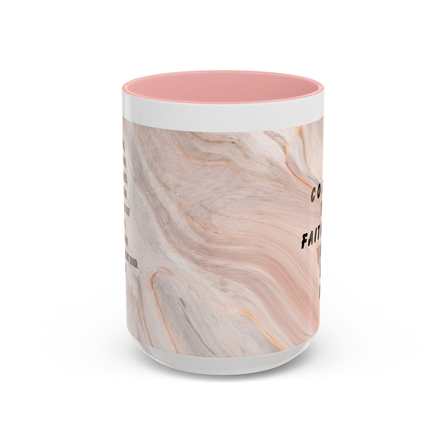 Isaiah 41:10 Encouragement Mug – Christian Scripture Coffee Cup with Wraparound Textured Design – Faith & Strength Gift in Multiple Accent Colors