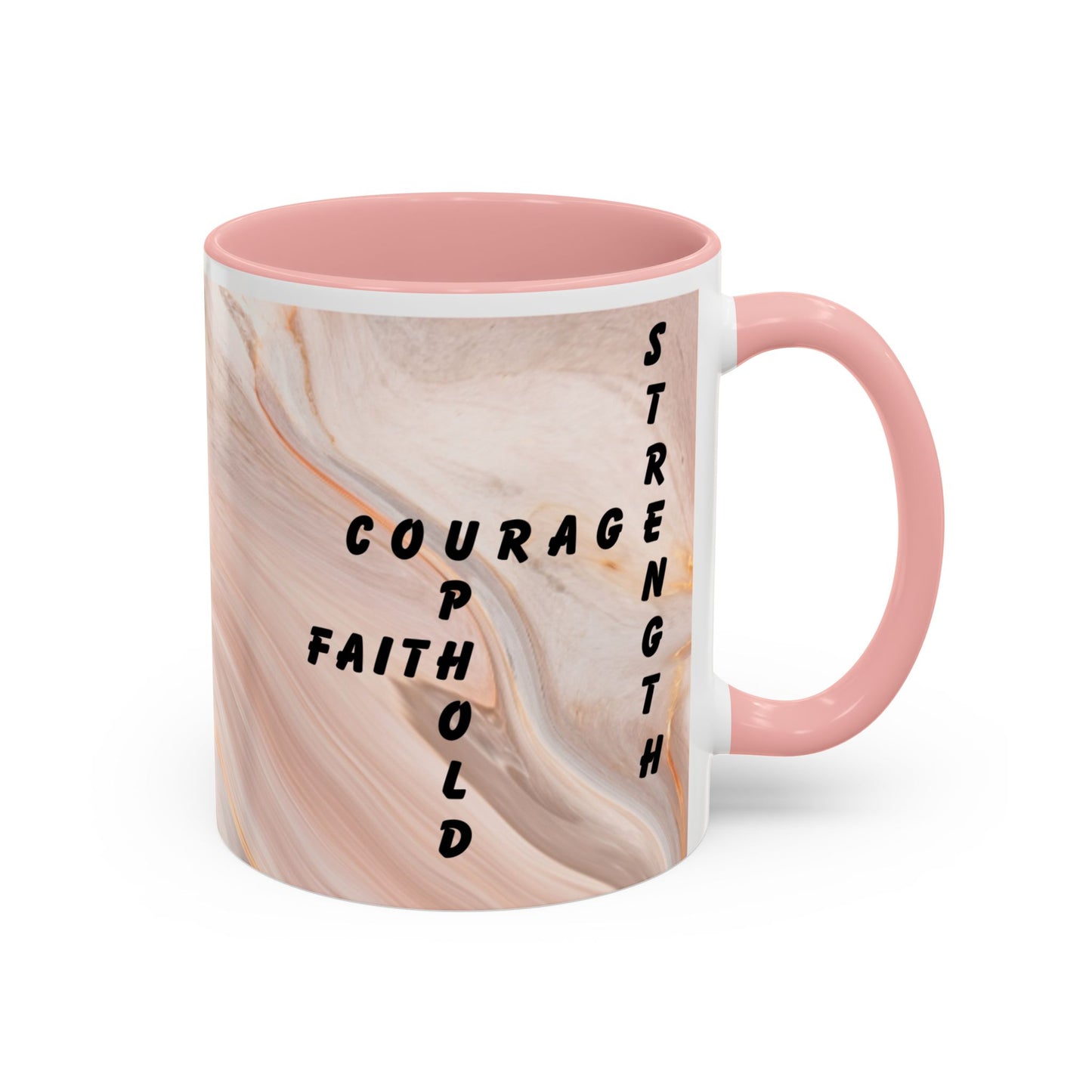 Isaiah 41:10 Encouragement Mug – Christian Scripture Coffee Cup with Wraparound Textured Design – Faith & Strength Gift in Multiple Accent Colors