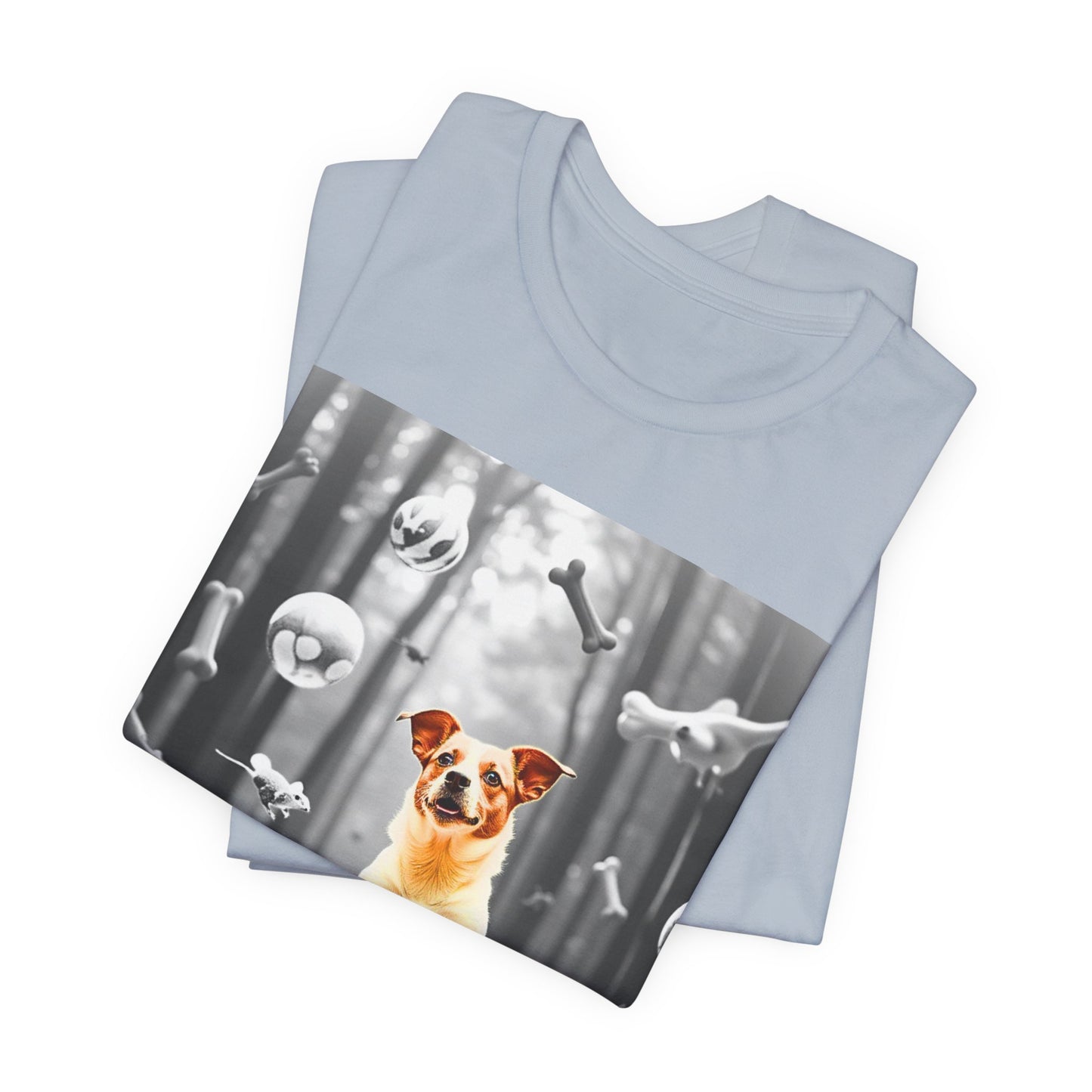 Playful Jack Russell Dog Themed Unisex Jersey T-Shirt - Perfect for Pet Lovers