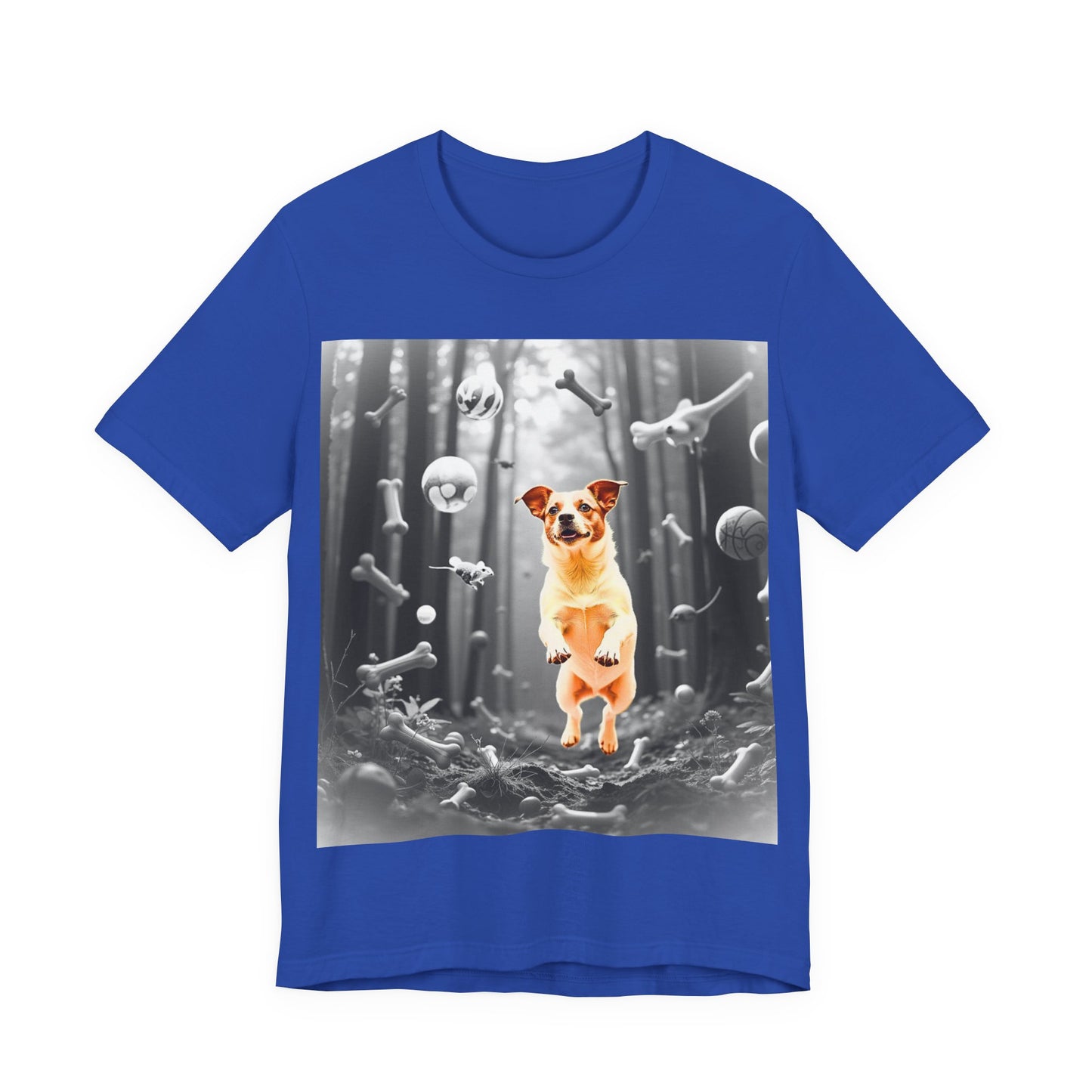 Playful Jack Russell Dog Themed Unisex Jersey T-Shirt - Perfect for Pet Lovers