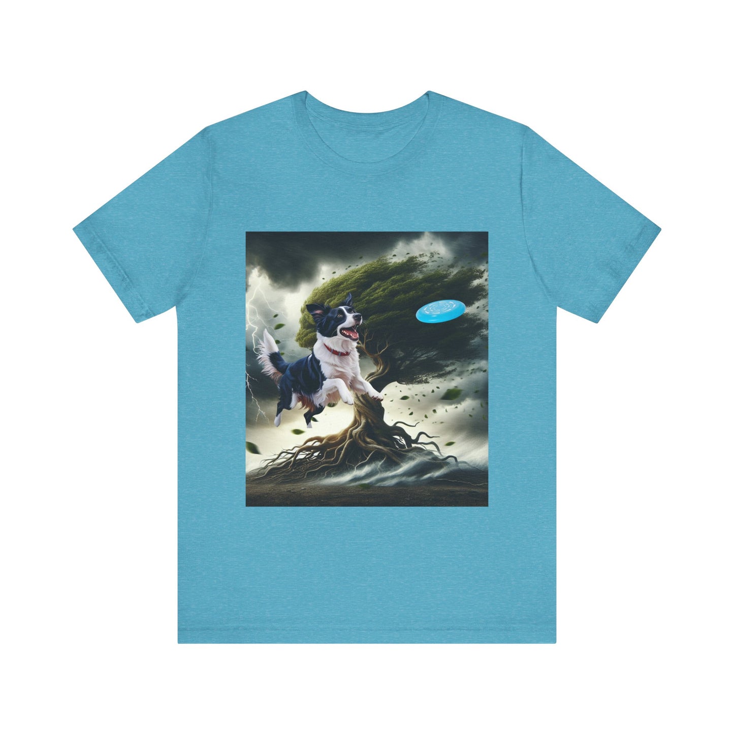 Border Collie Frisbee Obsession Unisex Jersey T-Shirt – Celebrate Intelligence, Agility & High Energy