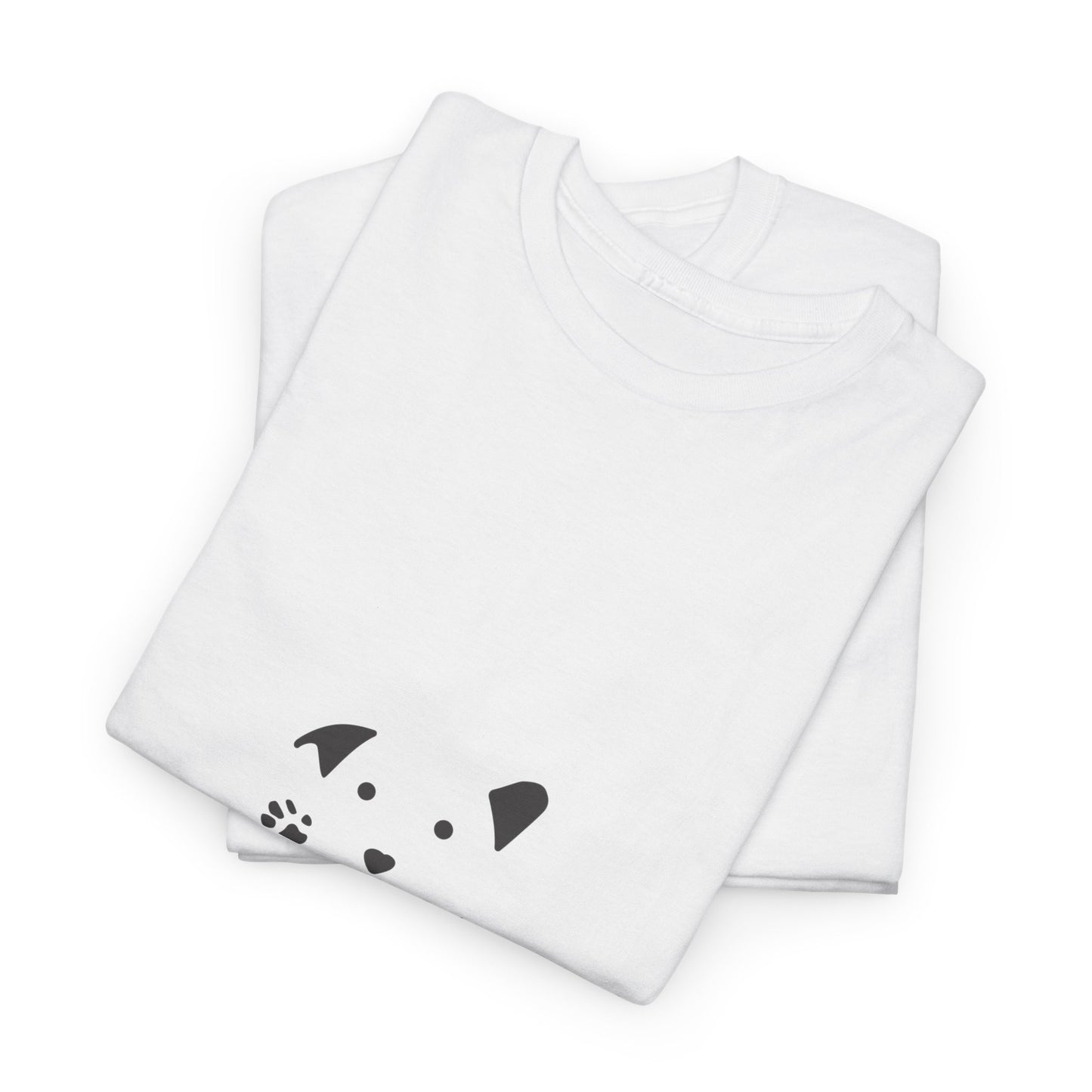 Unisex Heavy Cotton Tee - 'Little Paws, Loyal Hearts' - Perfect for Animal Lovers and Pet Owners