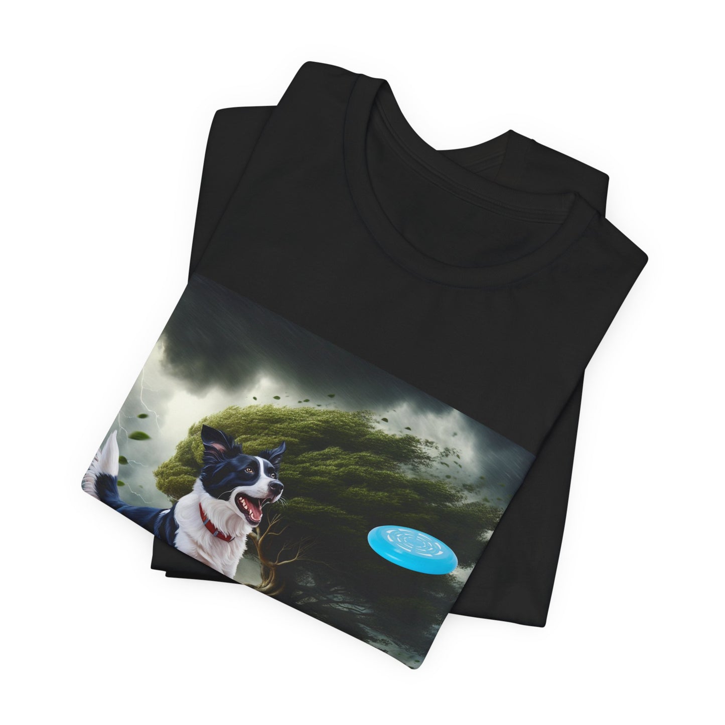 Border Collie Frisbee Obsession Unisex Jersey T-Shirt – Celebrate Intelligence, Agility & High Energy