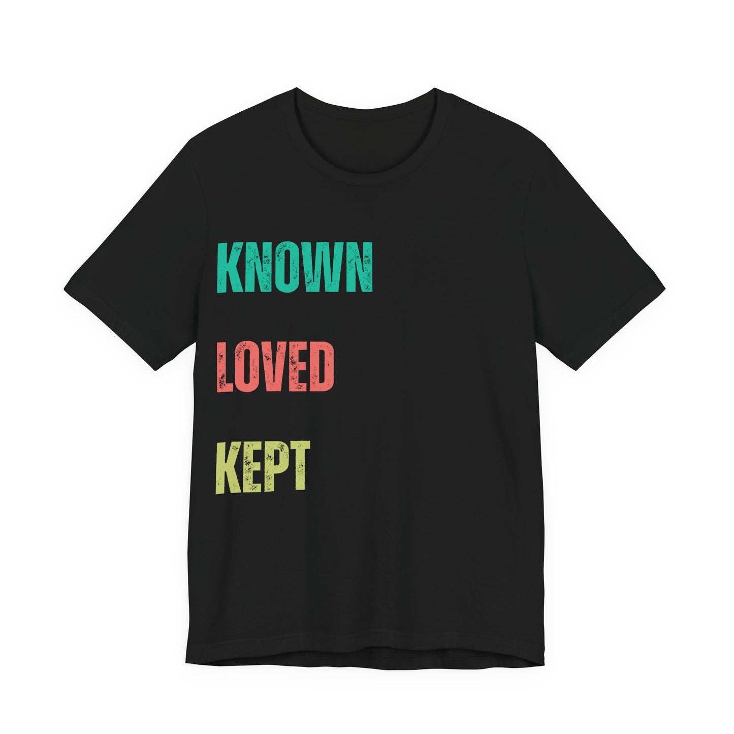 Known Loved Kept T-Shirt | Vintage Christian Typography Tee | Psalm 139 & Jude 1:1 Inspired