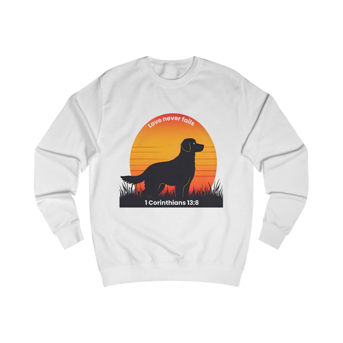 Golden Retriever Sunrise Silhouette Sweatshirt