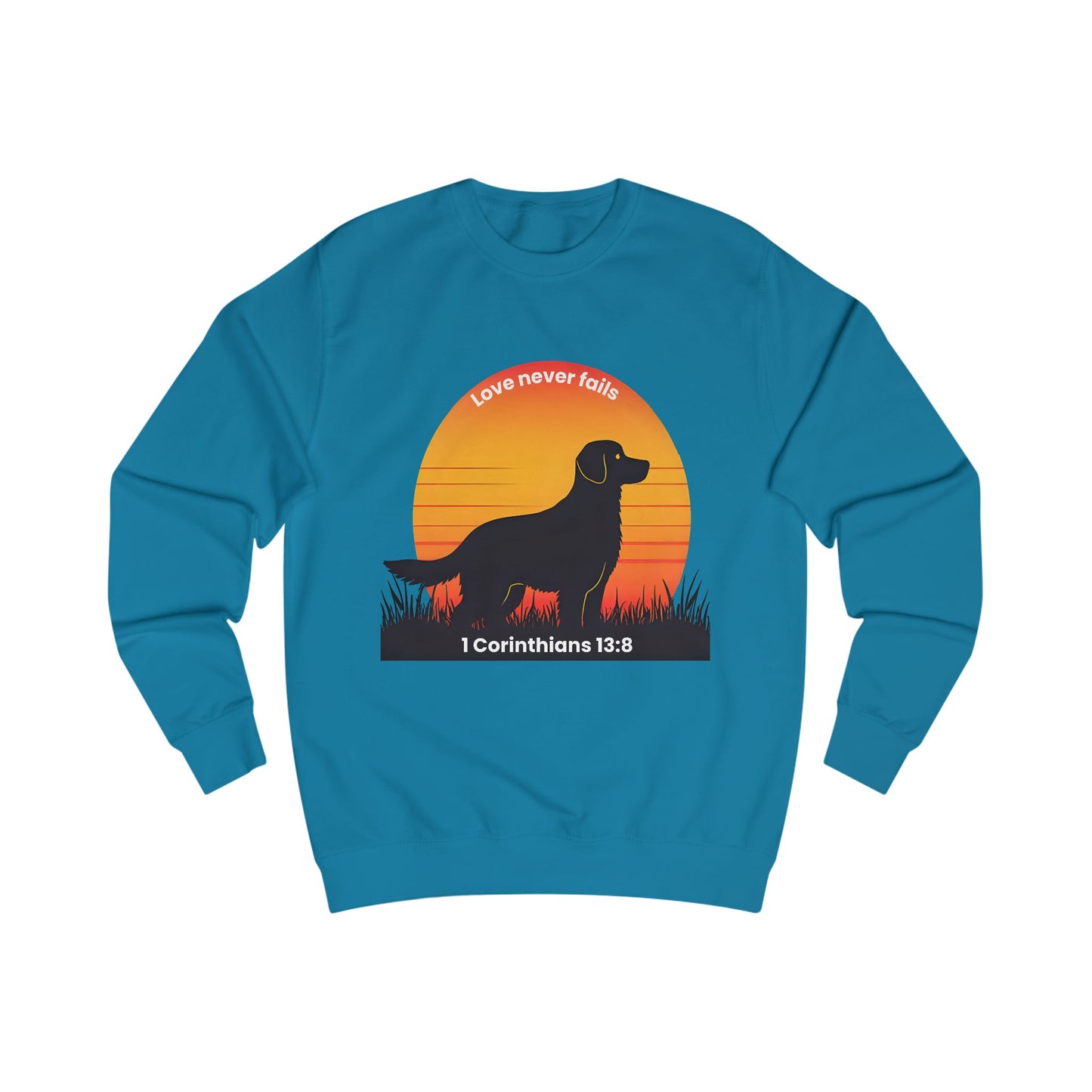 Golden Retriever Sunrise Silhouette Sweatshirt