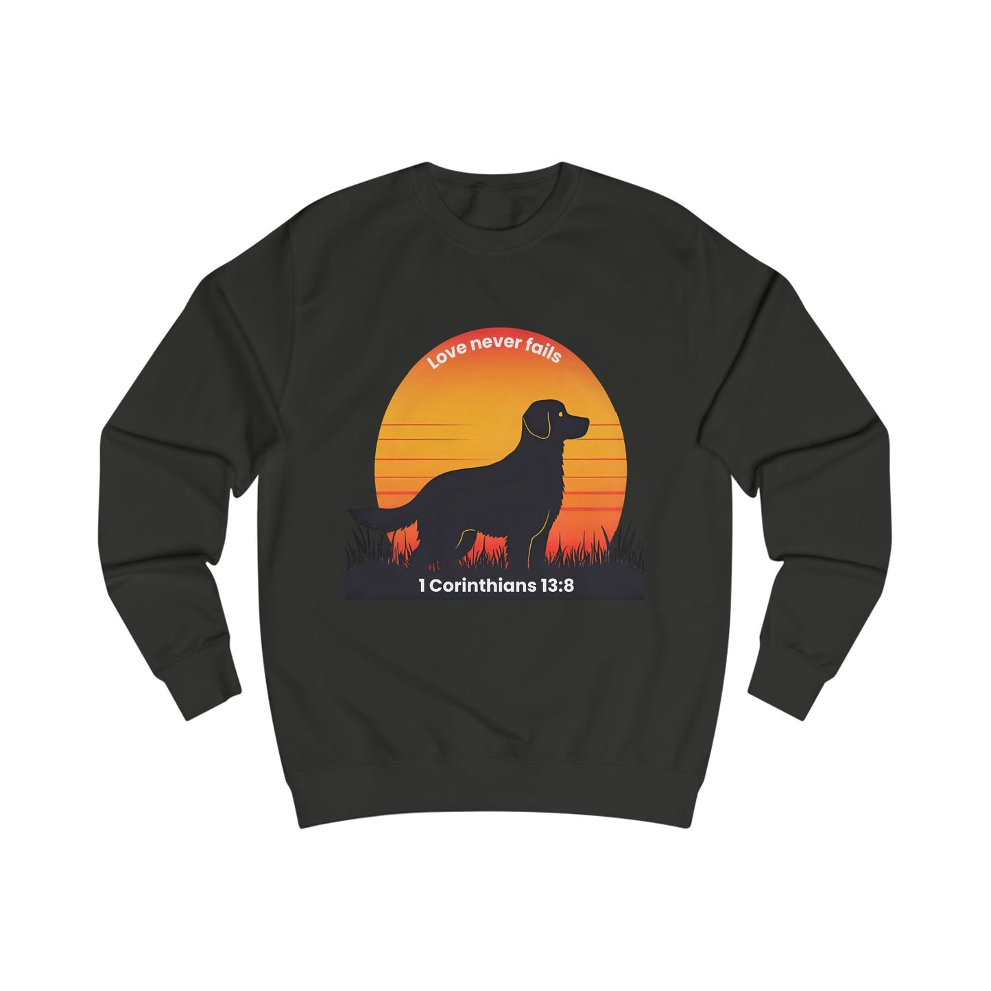 Golden Retriever Sunrise Silhouette Sweatshirt