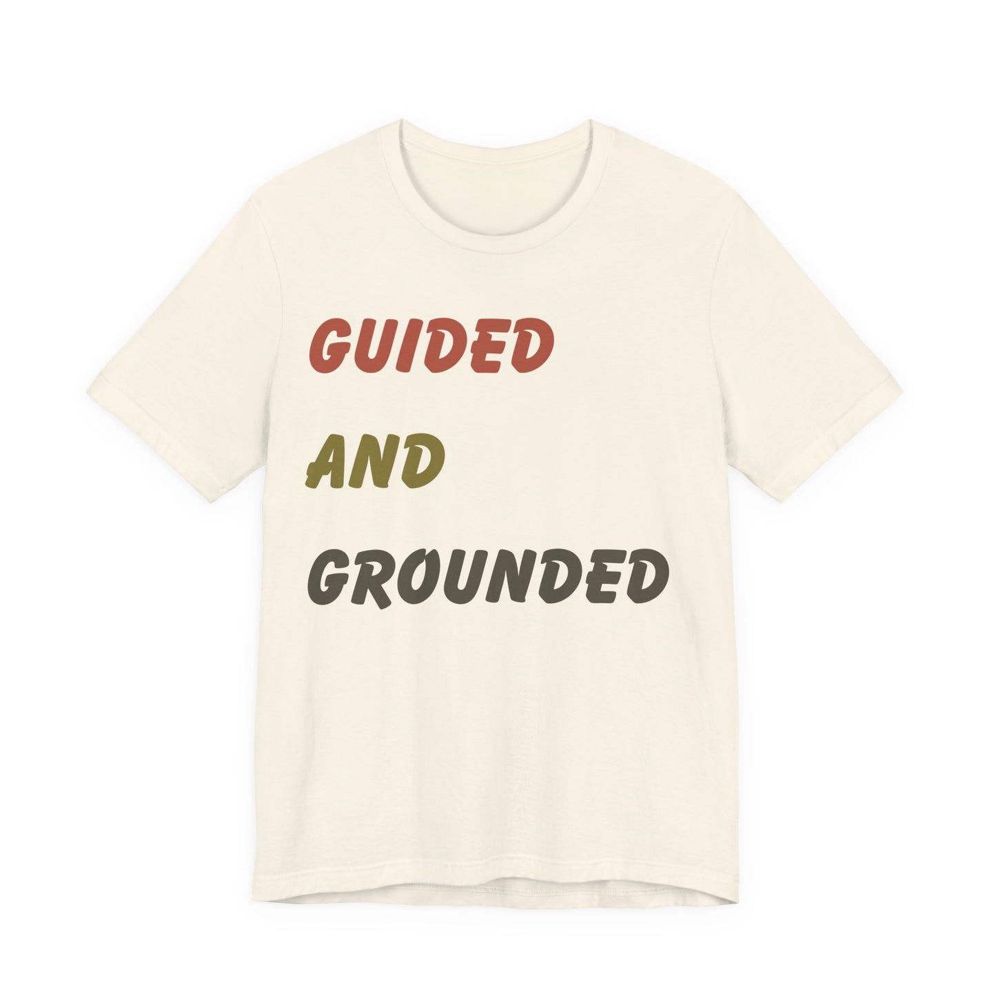 Guided and Grounded T-Shirt | Vintage Christian Typography Tee | Proverbs 3:5–6 & Colossians 2:6–7 Inspired