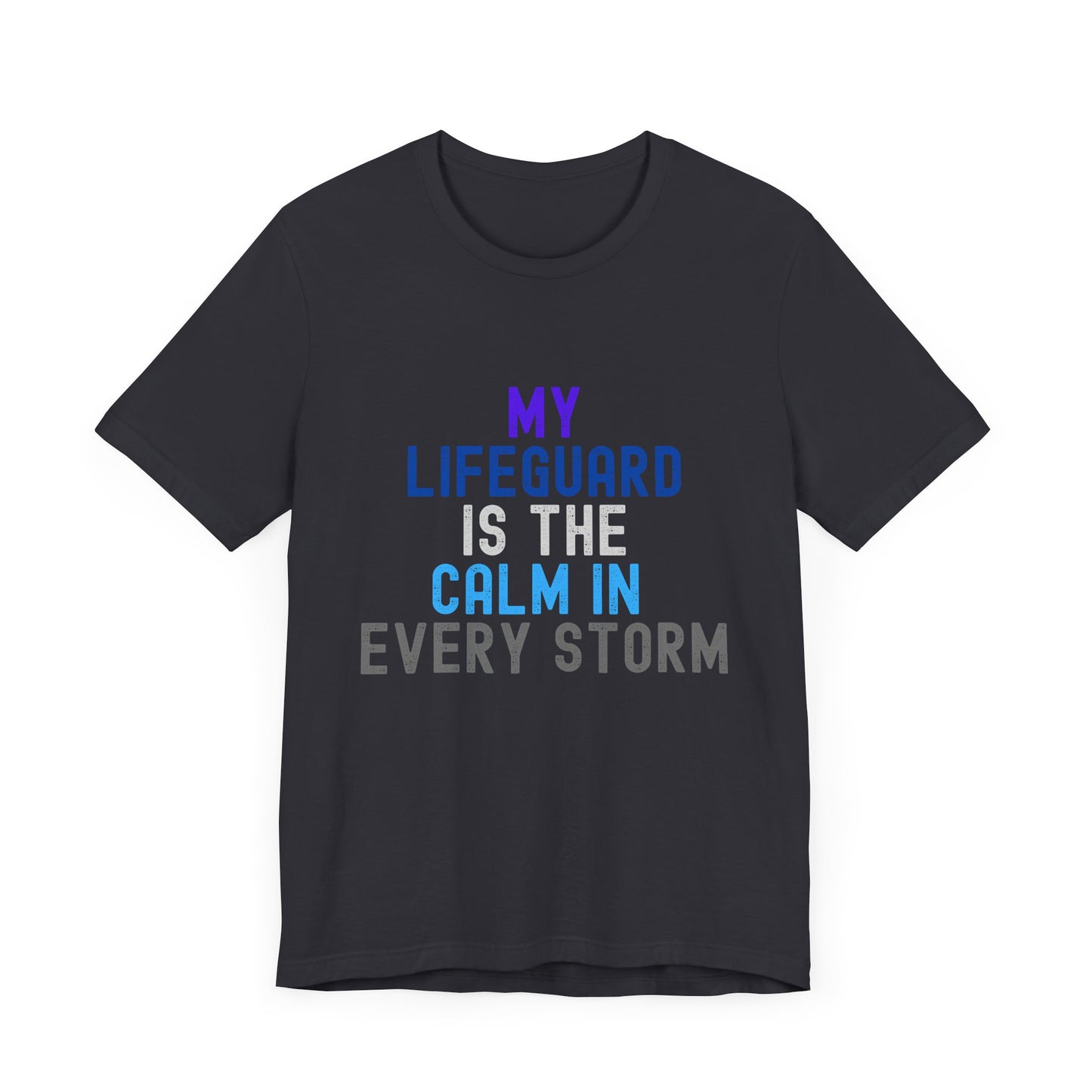 Jesus is Our Lifeguard in Every Storm Unisex Jersey Tee - Finding Peace in Life's Storms