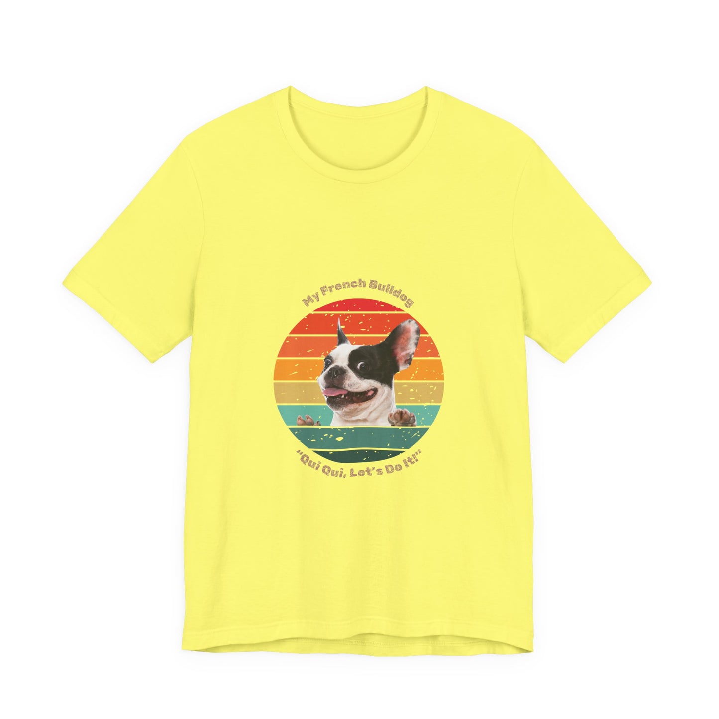 "Qui Qui Let’s Do It" Retro French Bulldog T-Shirt – Funny Dog Lover Gift