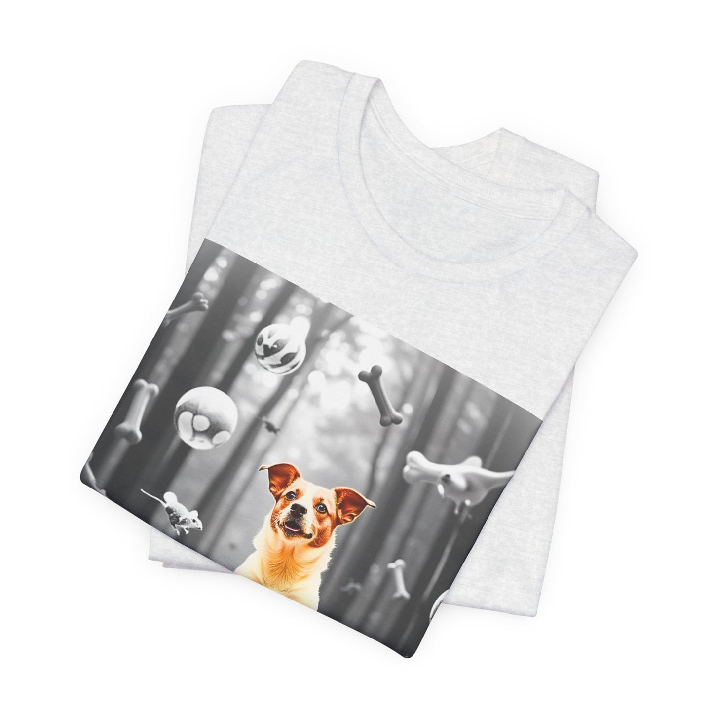Playful Jack Russell Dog Themed Unisex Jersey T-Shirt - Perfect for Pet Lovers