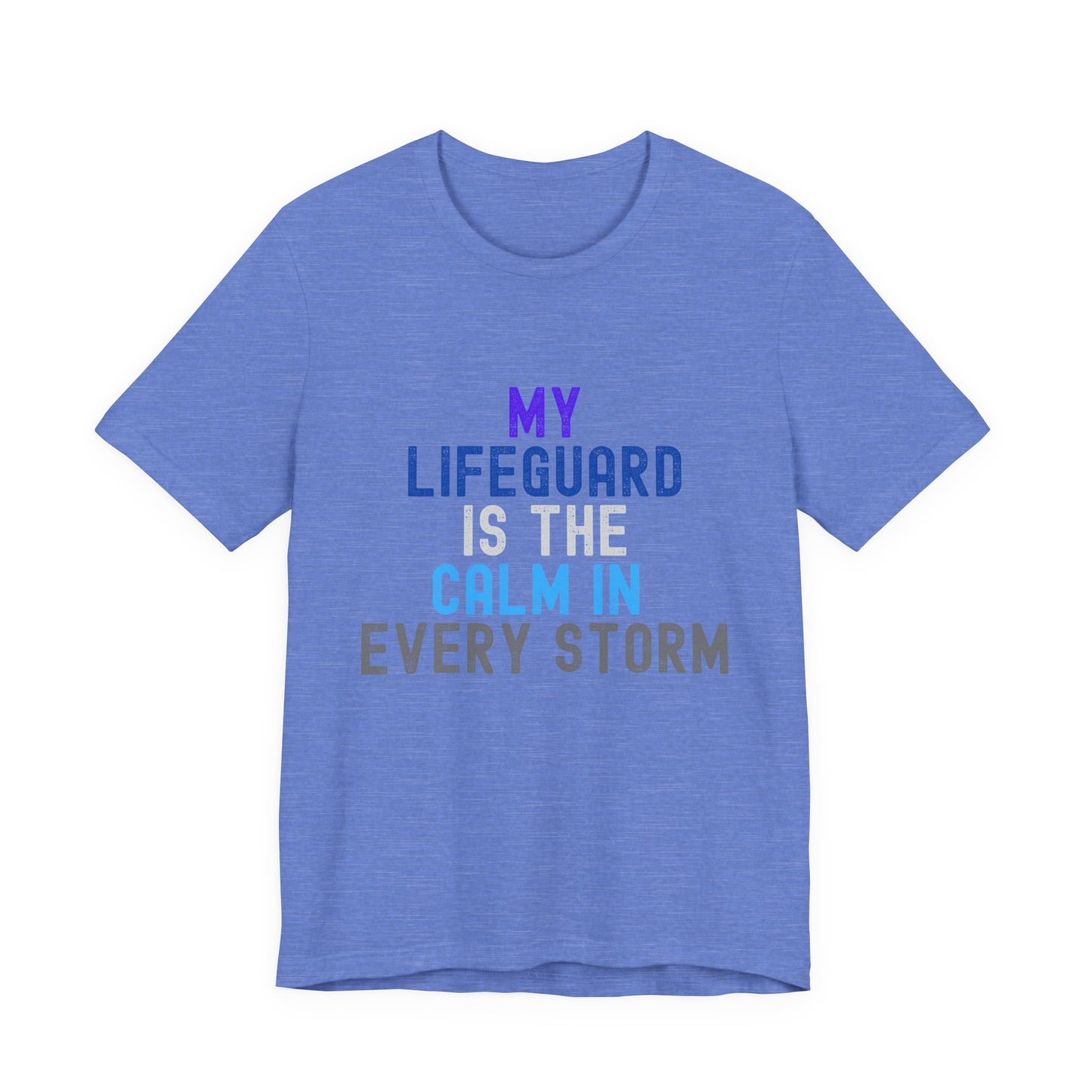 Jesus is Our Lifeguard in Every Storm Unisex Jersey Tee - Finding Peace in Life's Storms