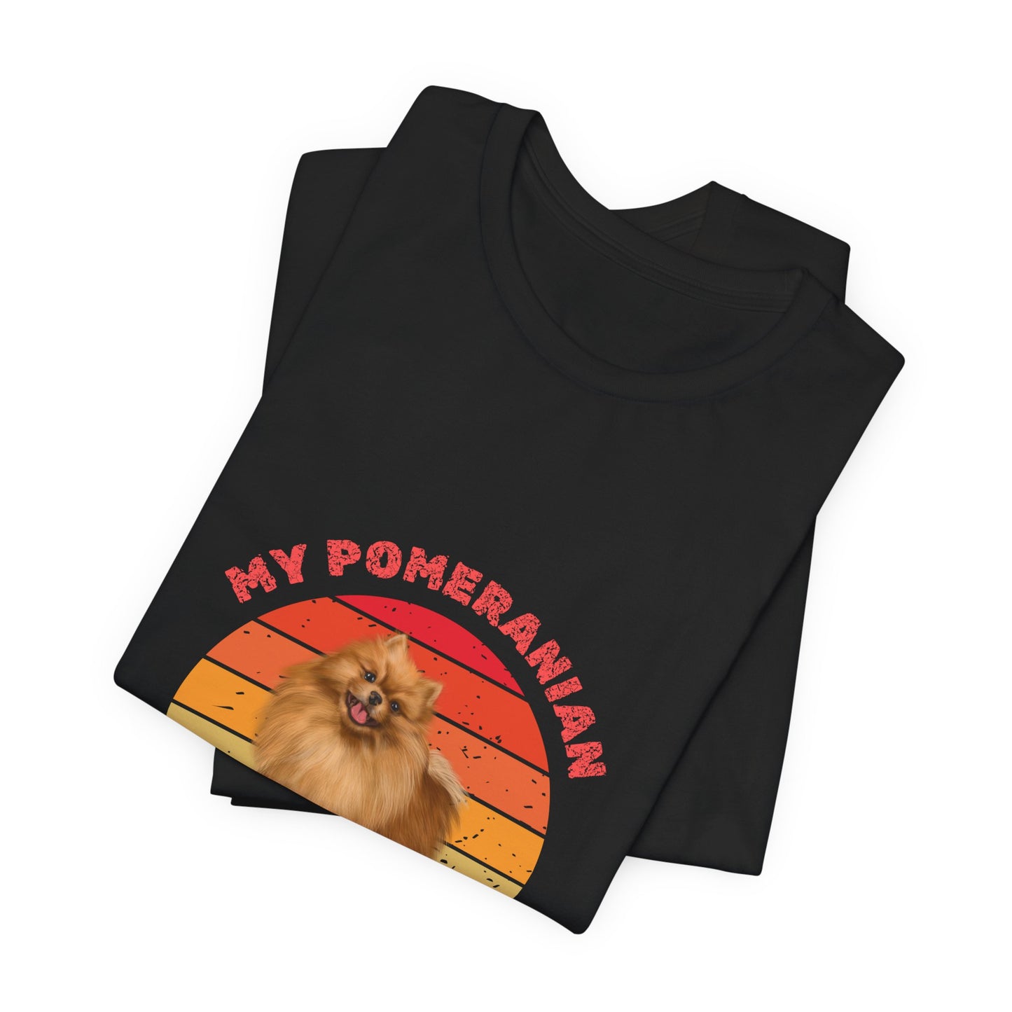 Pomeranian Lover Unisex Jersey T-Shirt – Perfect for Playful Pomeranian Owners