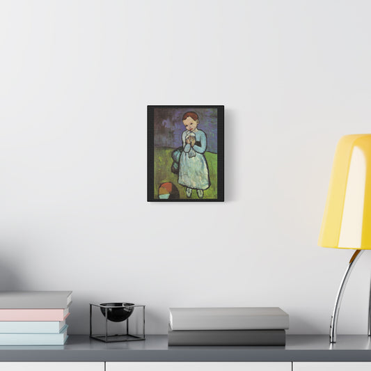 Pablo Picasso 1901 "Child with a Dove" Canvas Painting - A Rare Public Domain Masterpiece