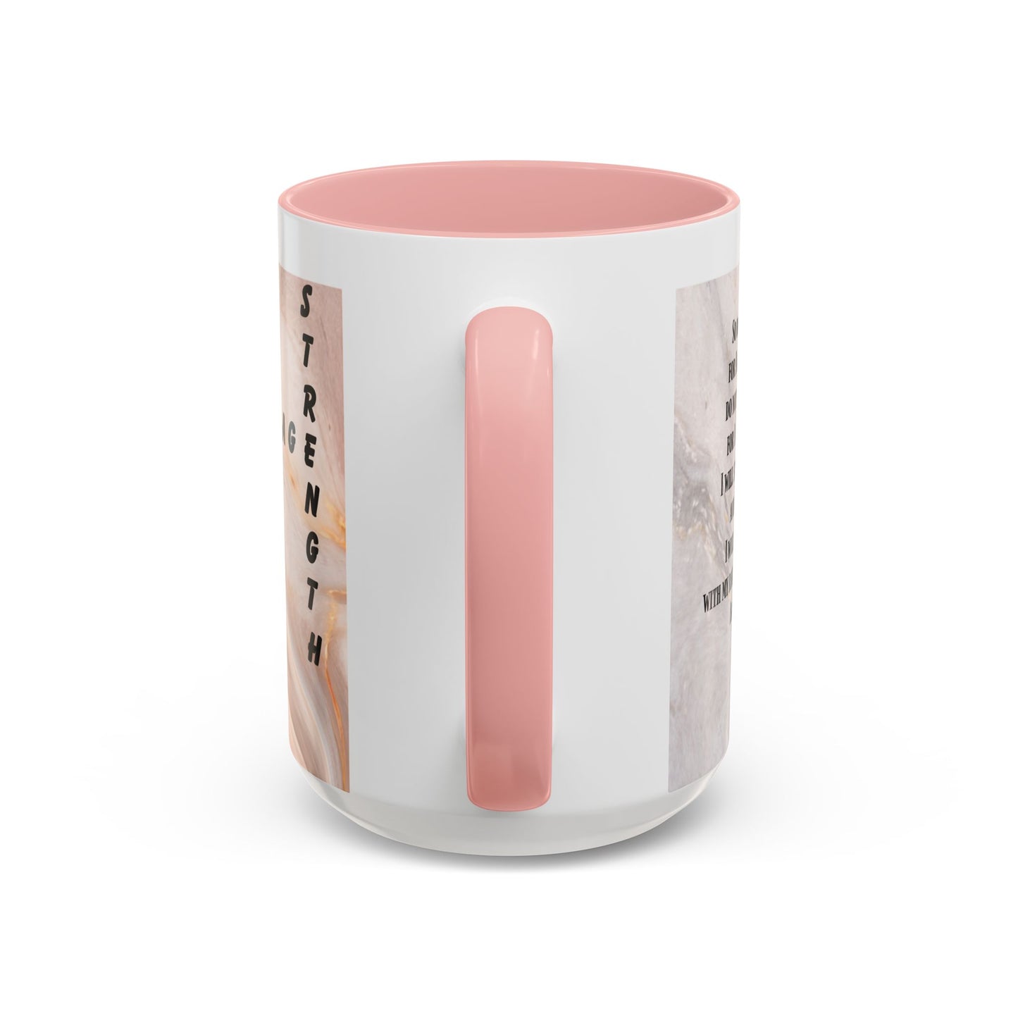 Isaiah 41:10 Encouragement Mug – Christian Scripture Coffee Cup with Wraparound Textured Design – Faith & Strength Gift in Multiple Accent Colors